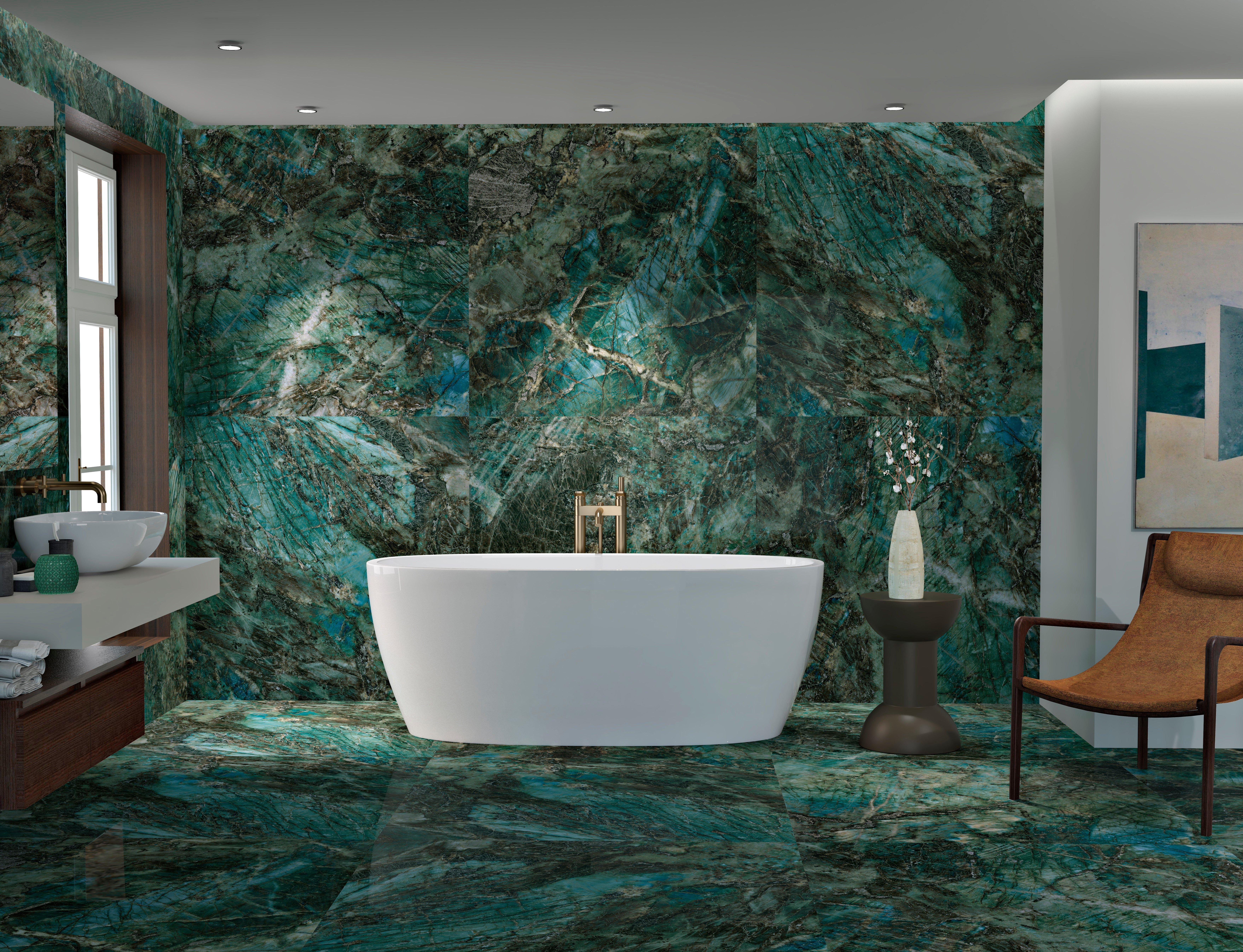 Floresta Verde Polished Porcelain Tile