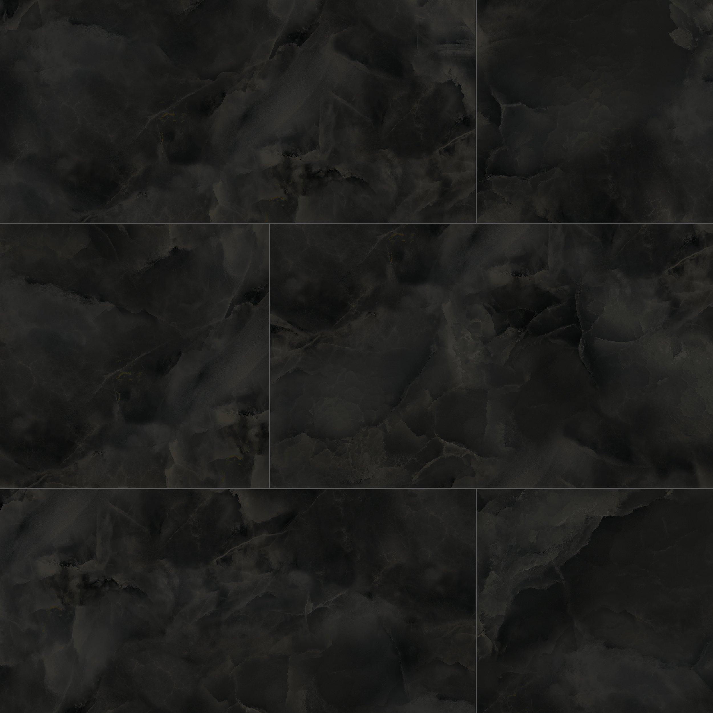 Alessia Noir Polished Porcelain Tile