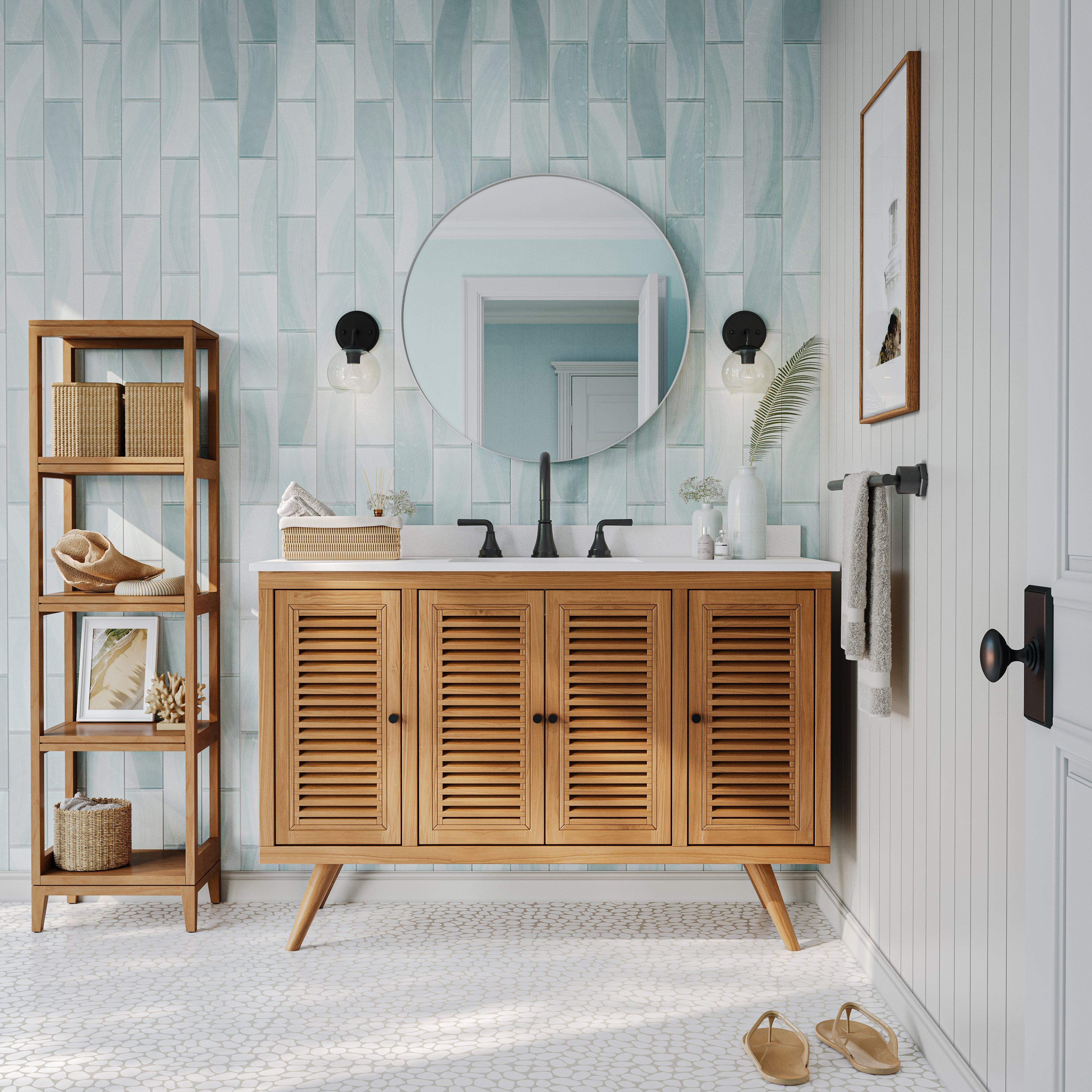 Flat Tumbled Thassos Premium II Pebble Marble Mosaic