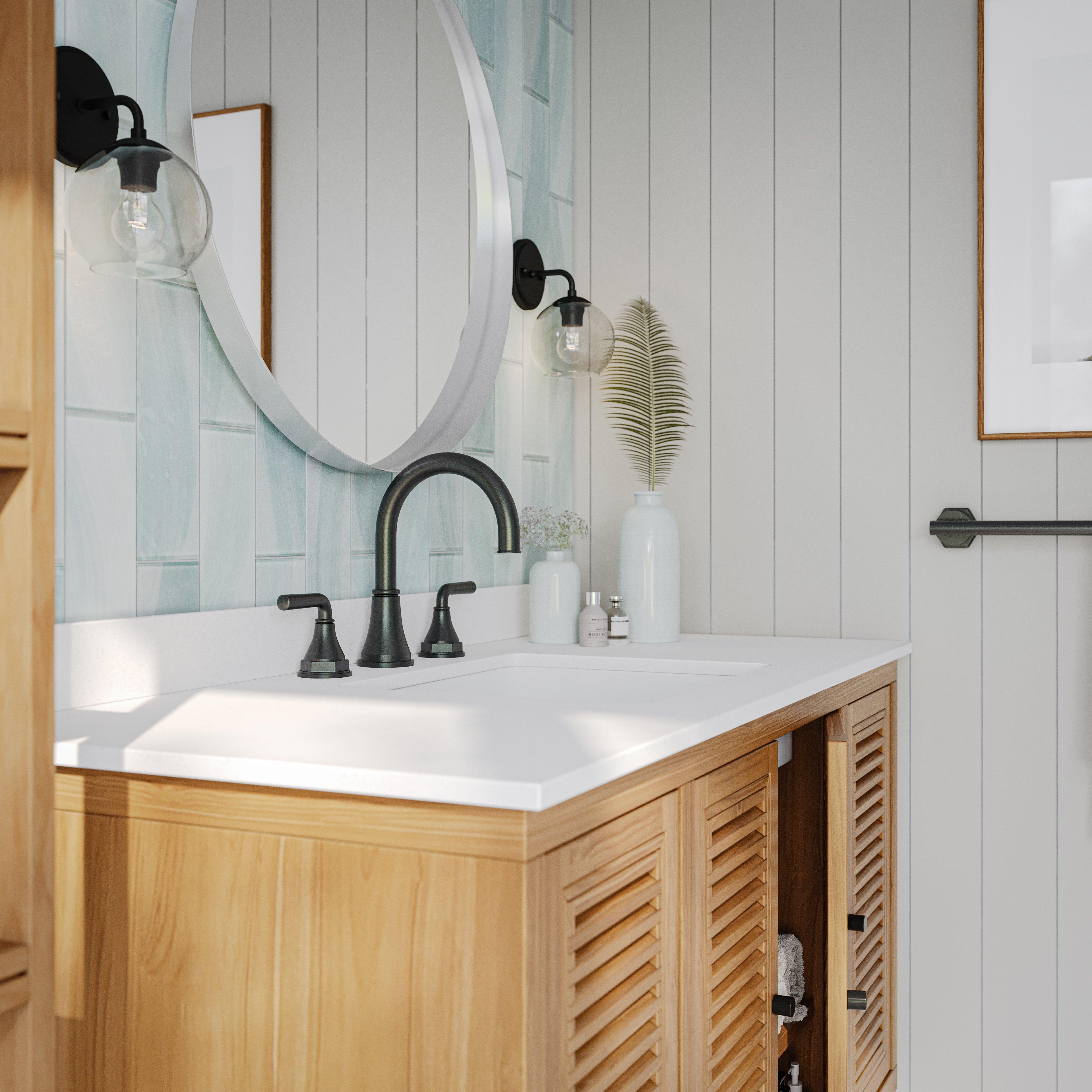 Monroe 30 in. Natural Single Vanity Base