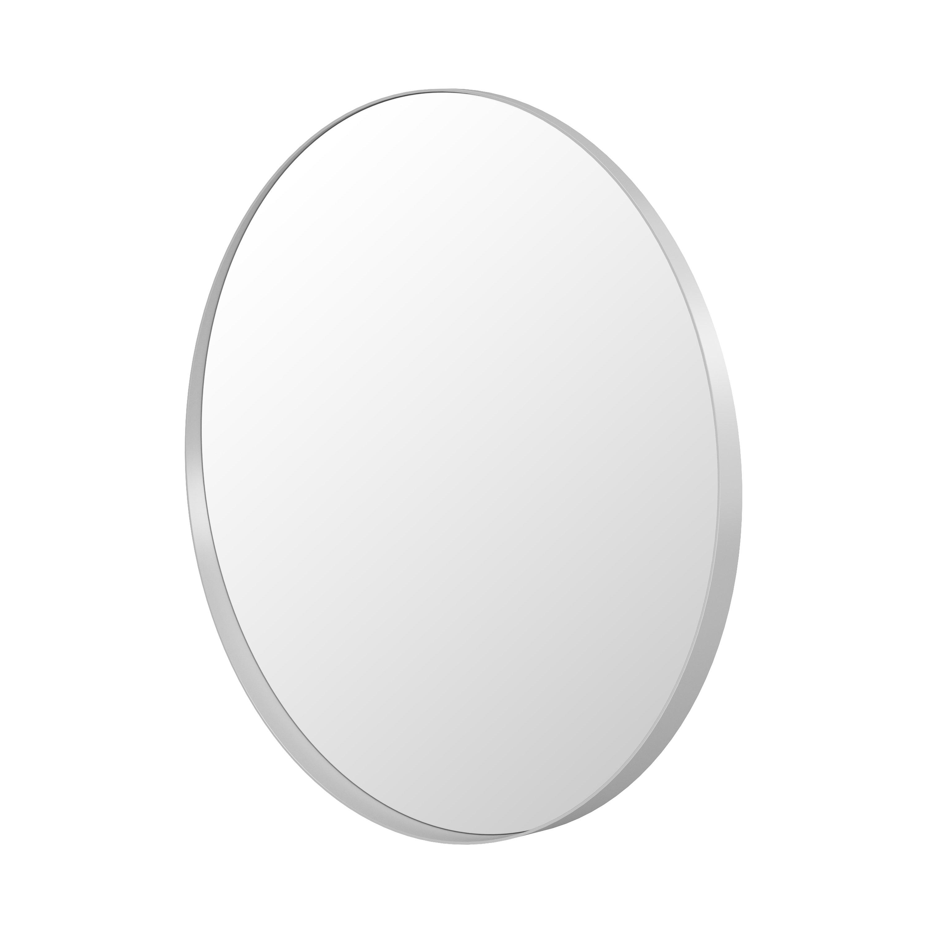 Oakleigh 30 in. Brushed Nickel Mirror