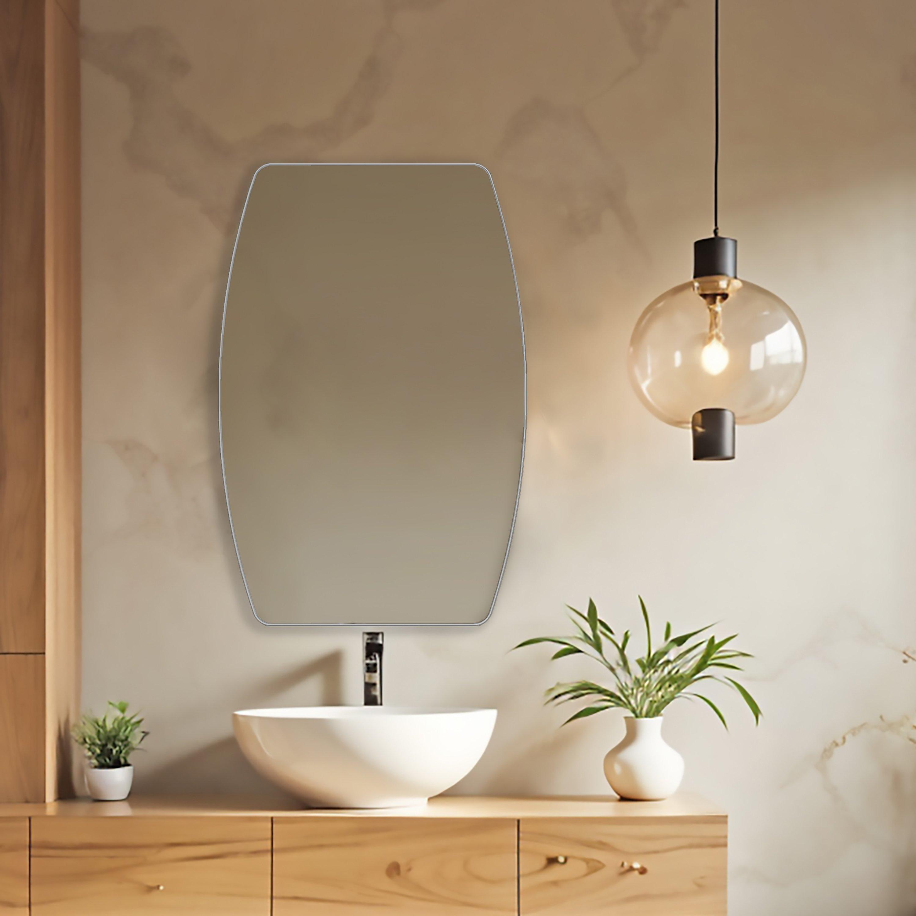 Kipton 24 in. Brushed Nickel Mirror