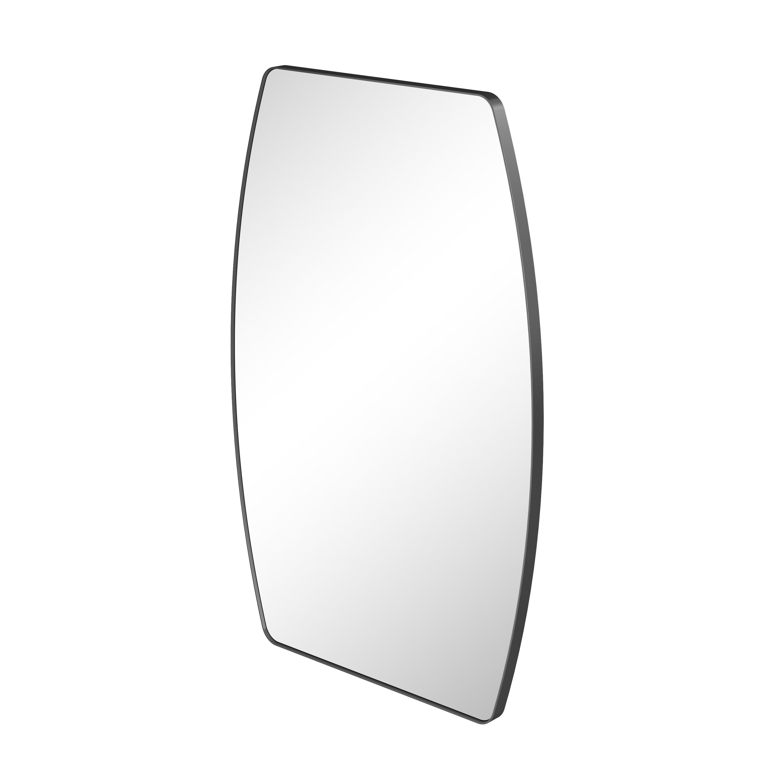 Kipton 24 in. Matte Black Mirror