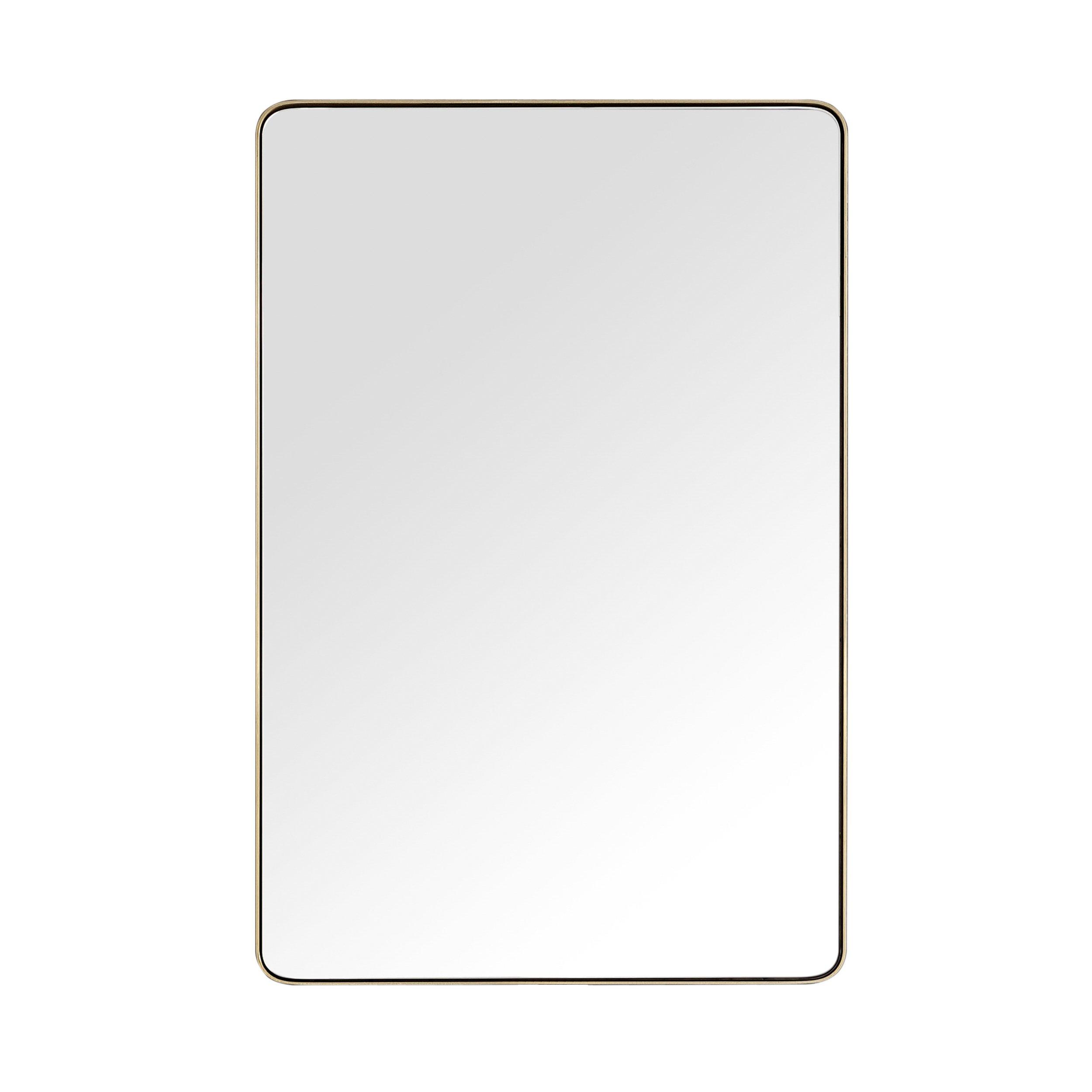Lucca 24 in. Brushed Gold Mirror
