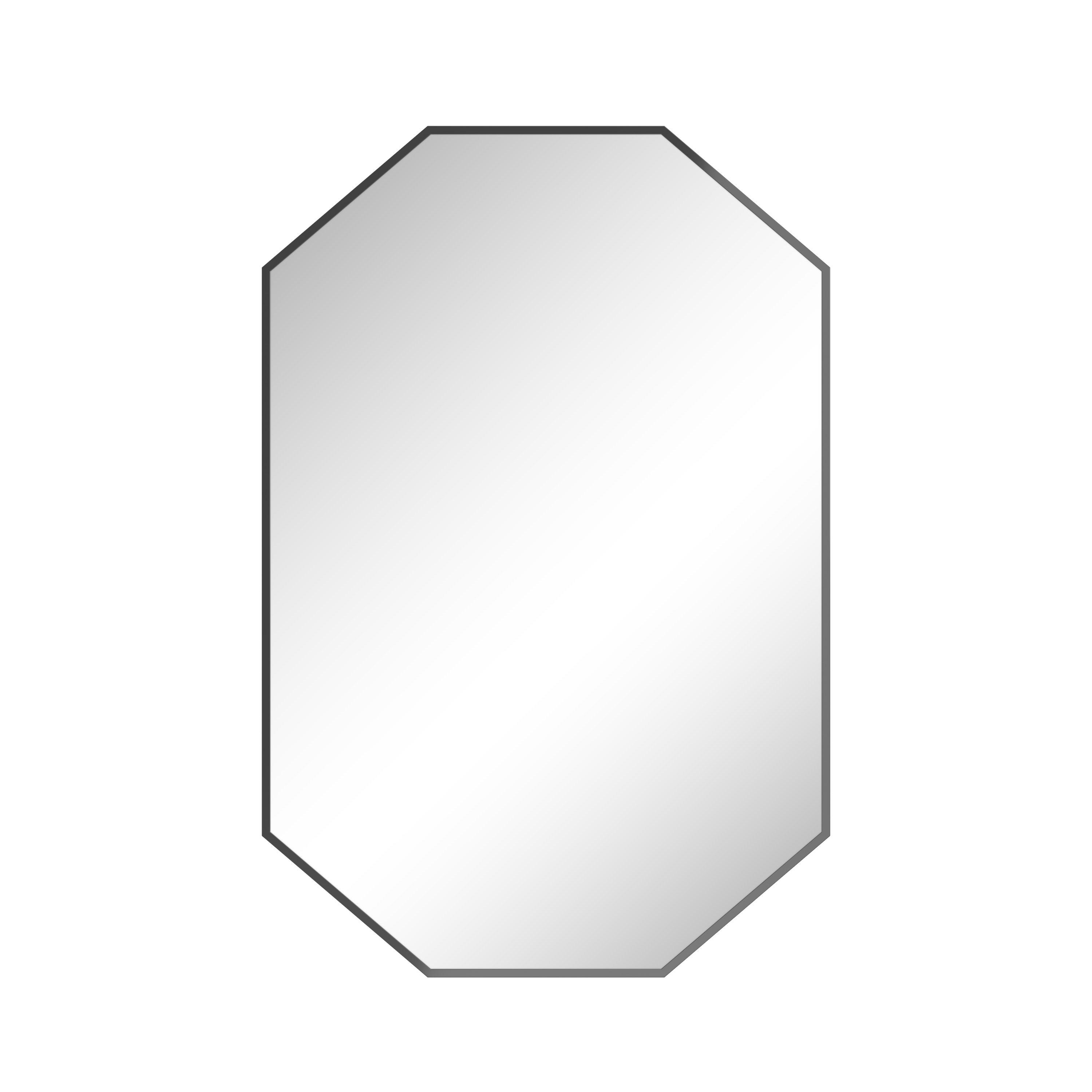 Meriel 24 in. Matte Black Mirror