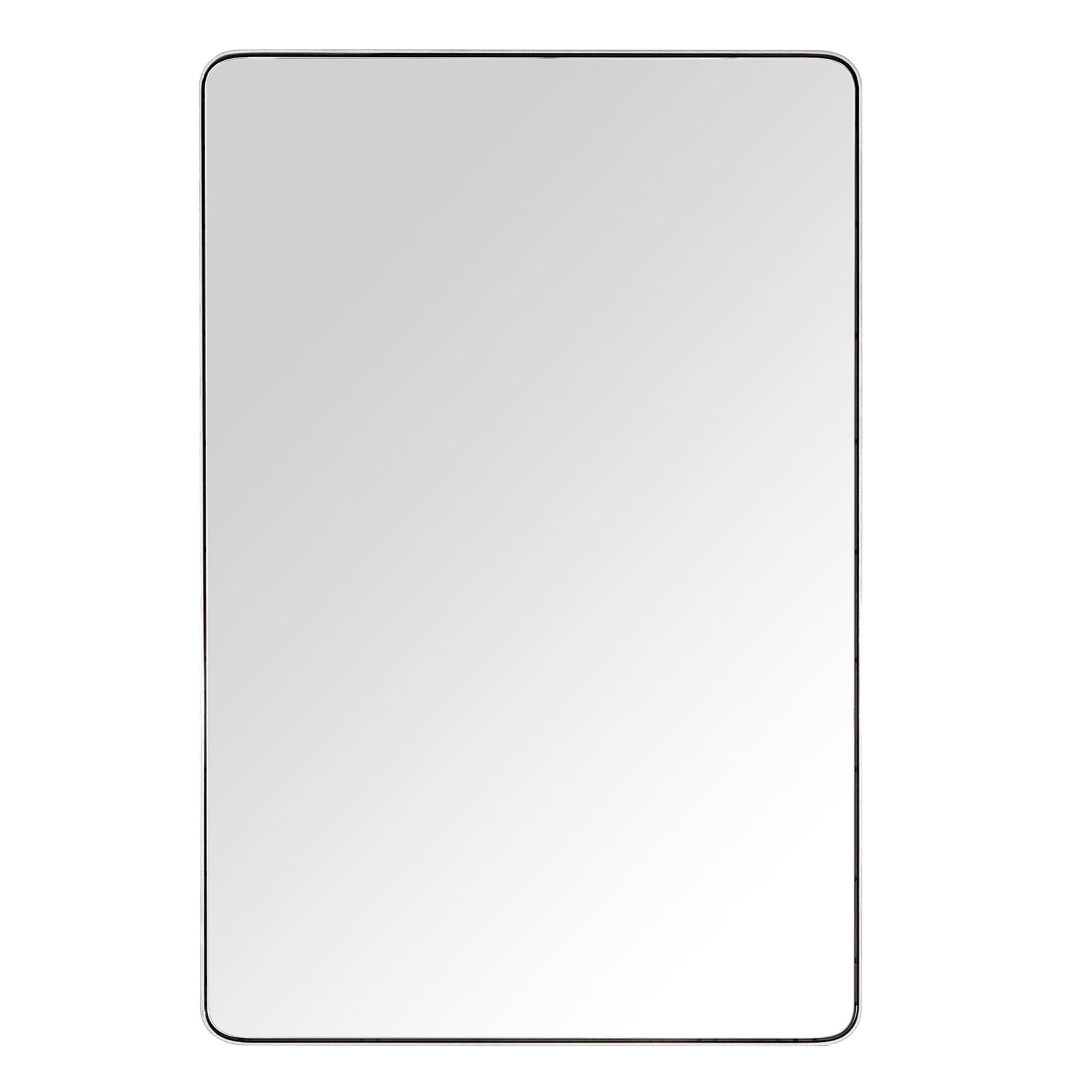 Lucca 24 in. Brushed Nickel Mirror
