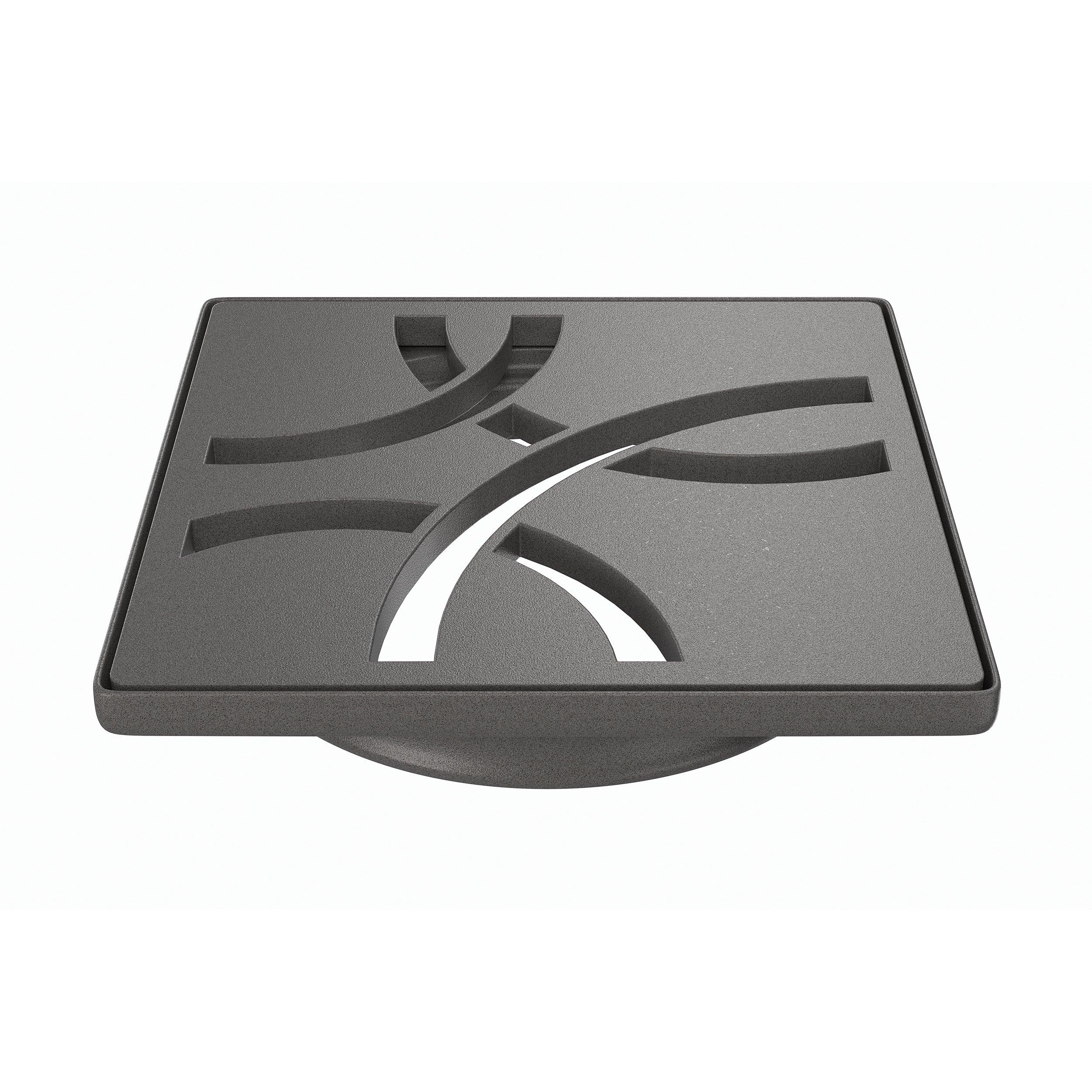 Schluter Kerdi-Drain 4in. Dark Anthracite