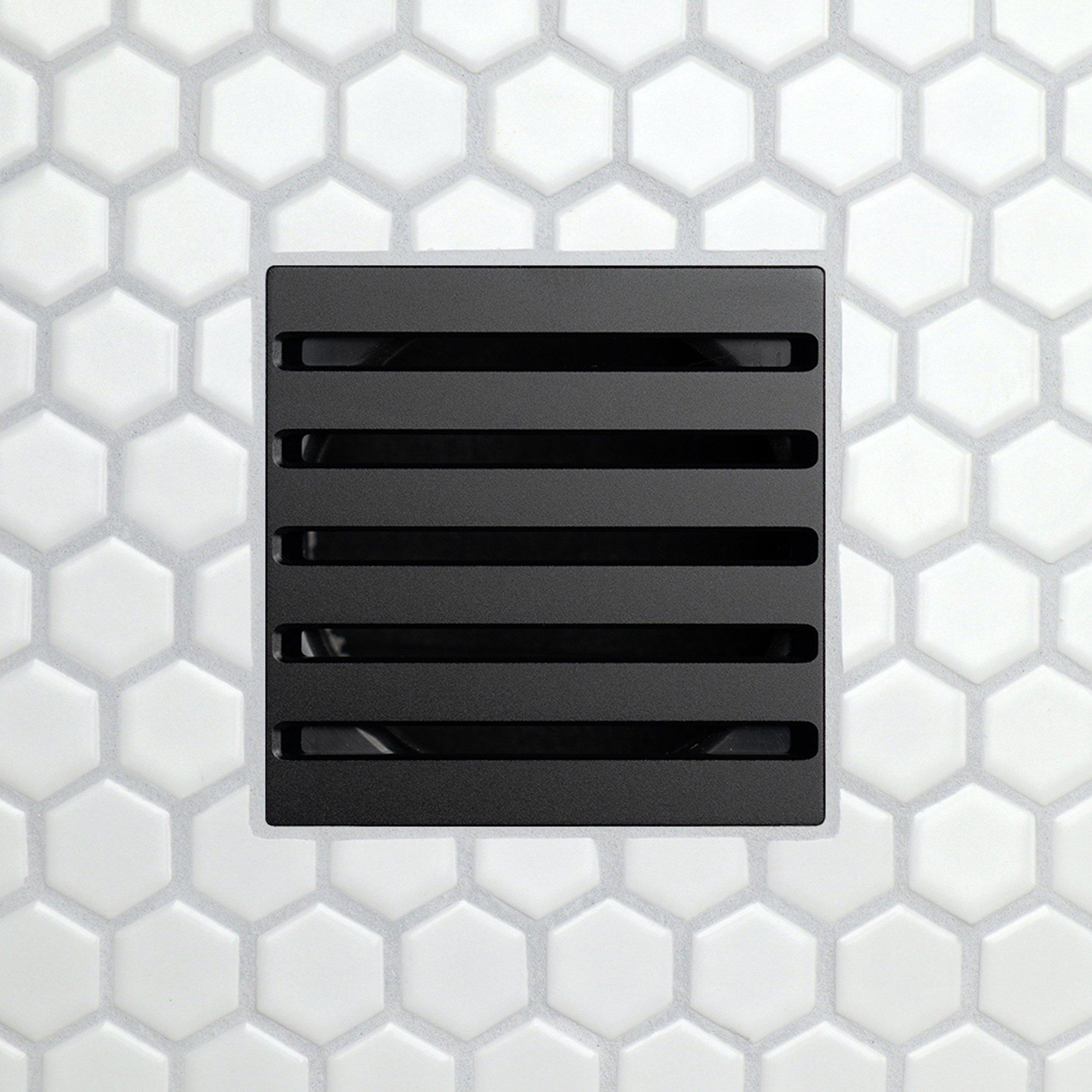 FloFX Clean Lines 4in. Grate Matte Black