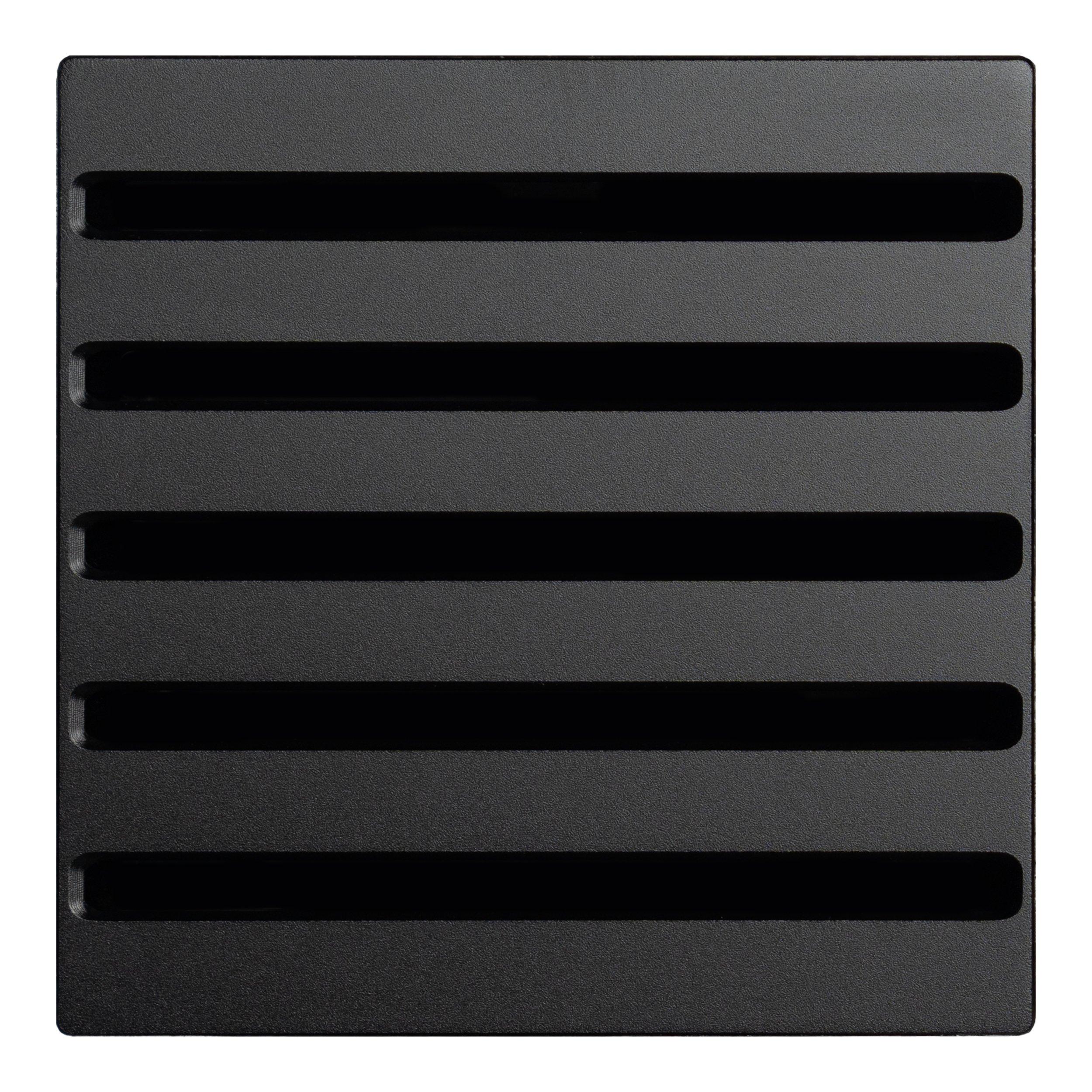 FloFX Clean Lines 4in. Grate Matte Black