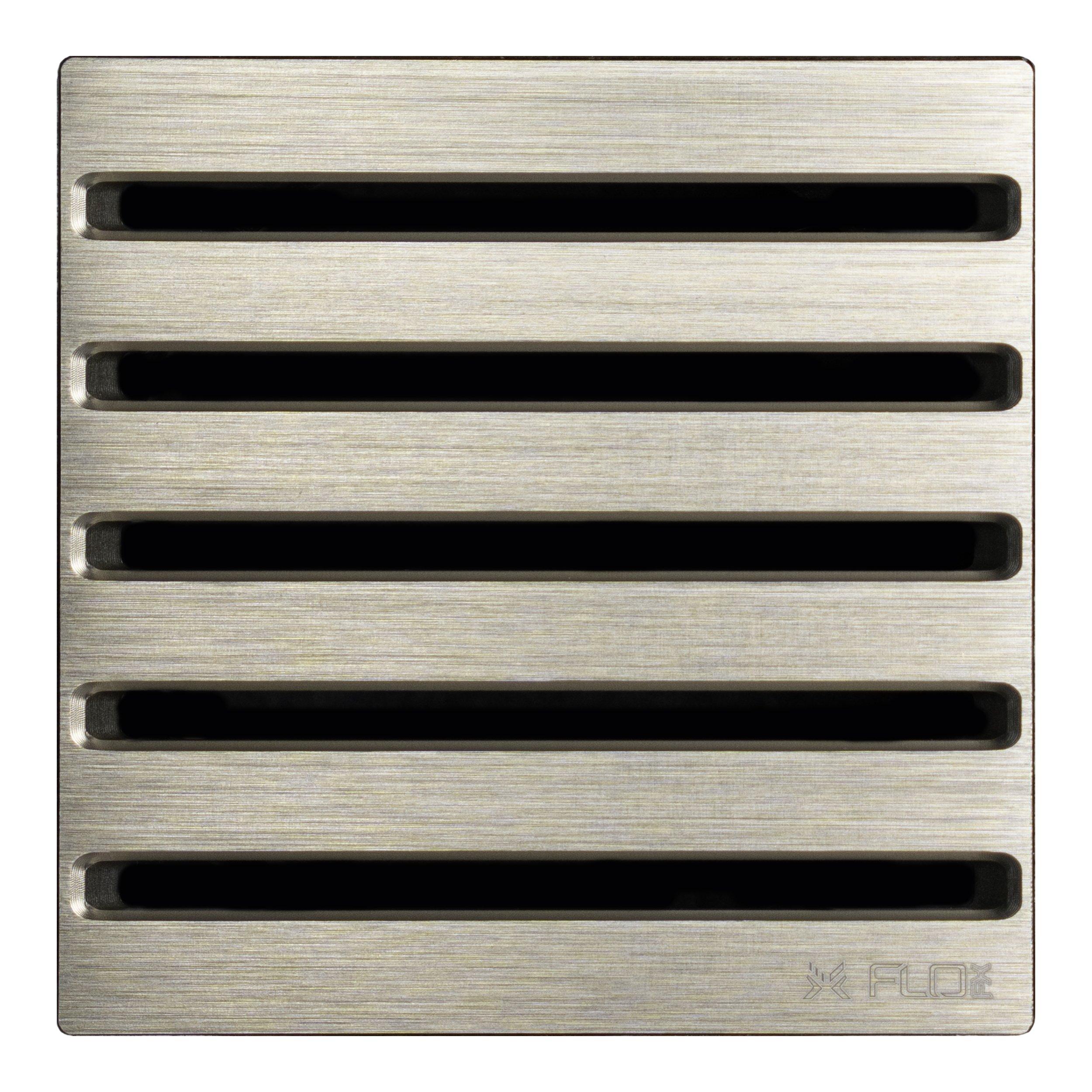 FloFX Clean Lines 4in. Grate Brushed Nickel