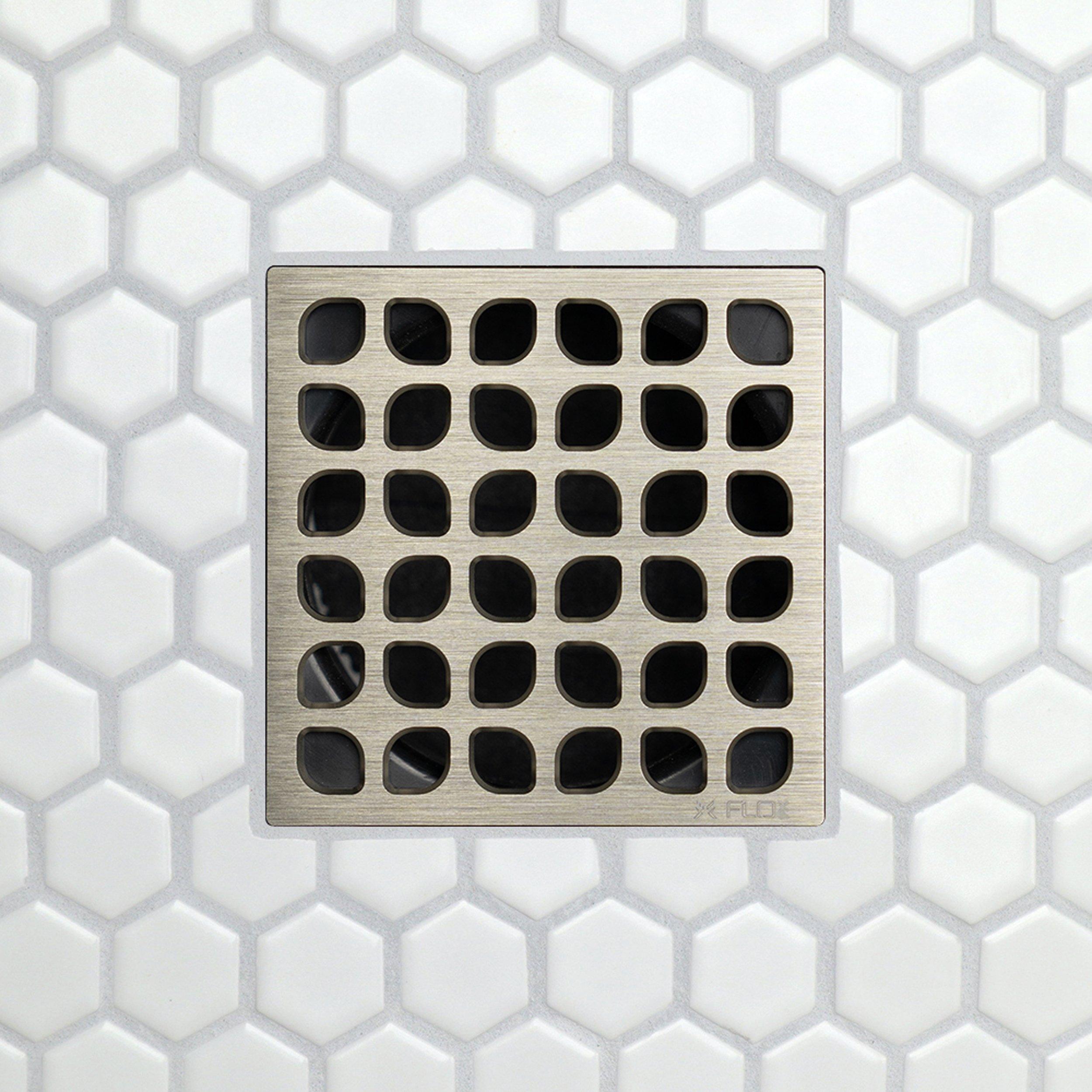 FloFX Modern Retro 4in. Grate Brushed Nickel