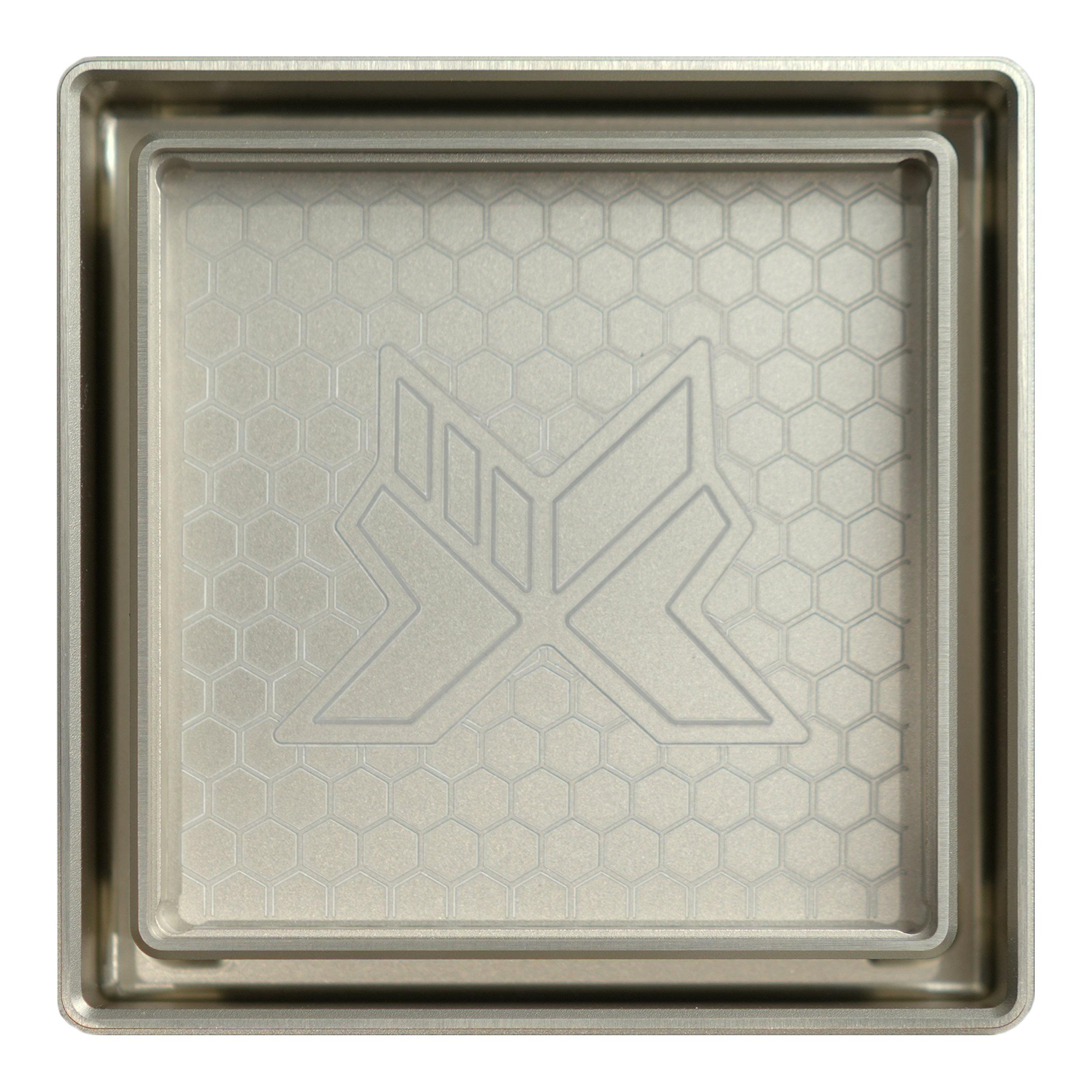 FloFX Tile-In 4in. Grate Brushed Nickel