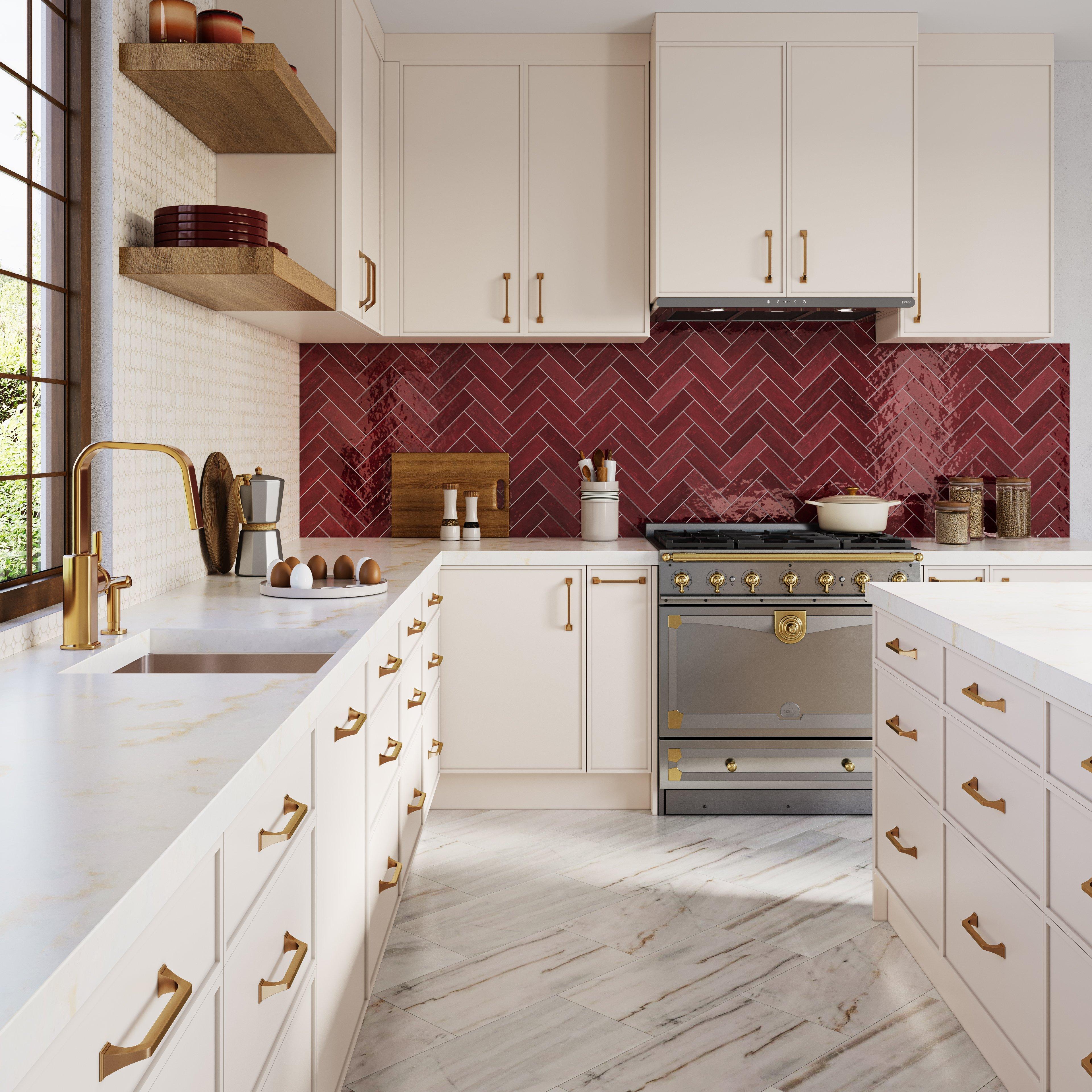 Vanilla Circle Honed Marble Mosaic