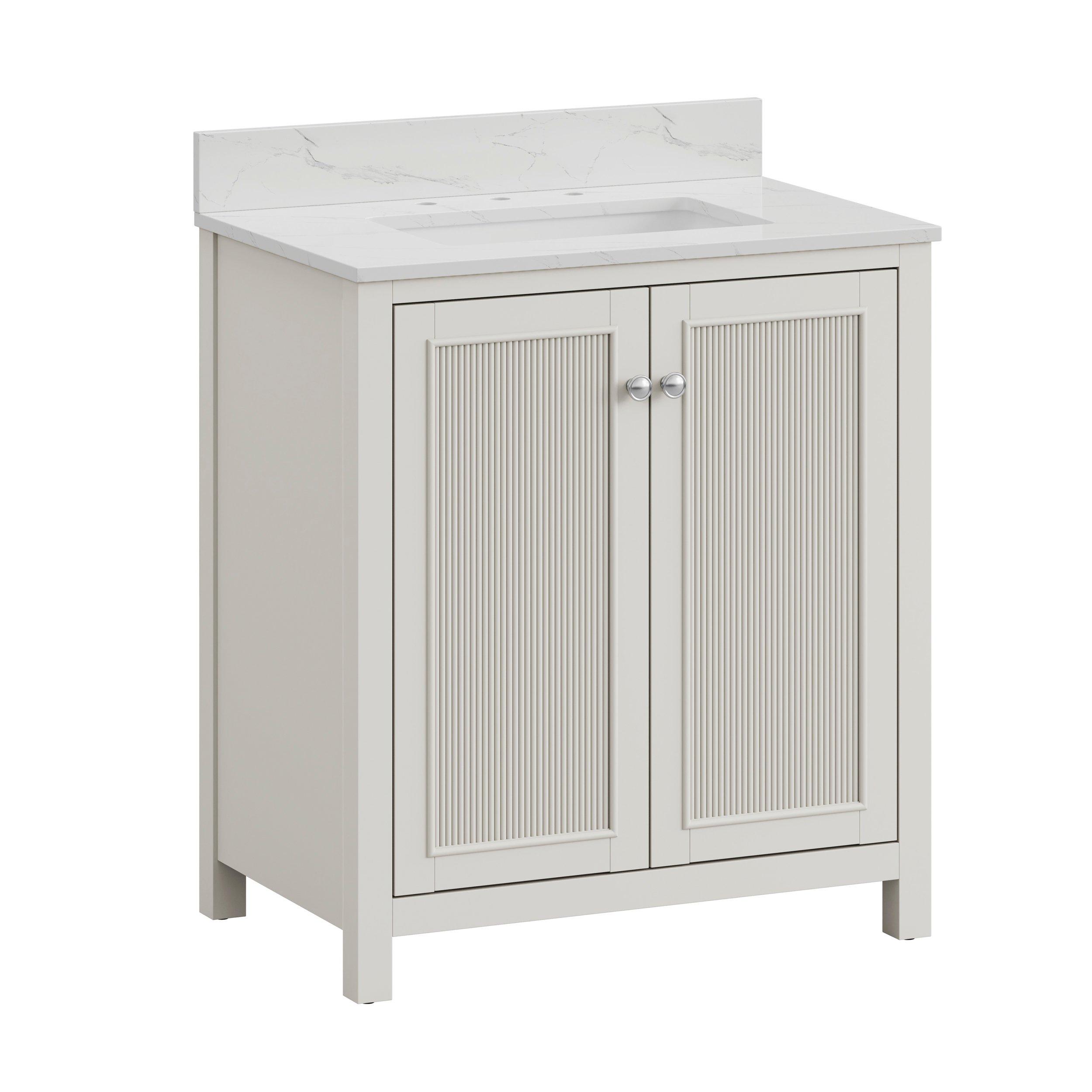 Lorain Vanity with Engineered Stone Top