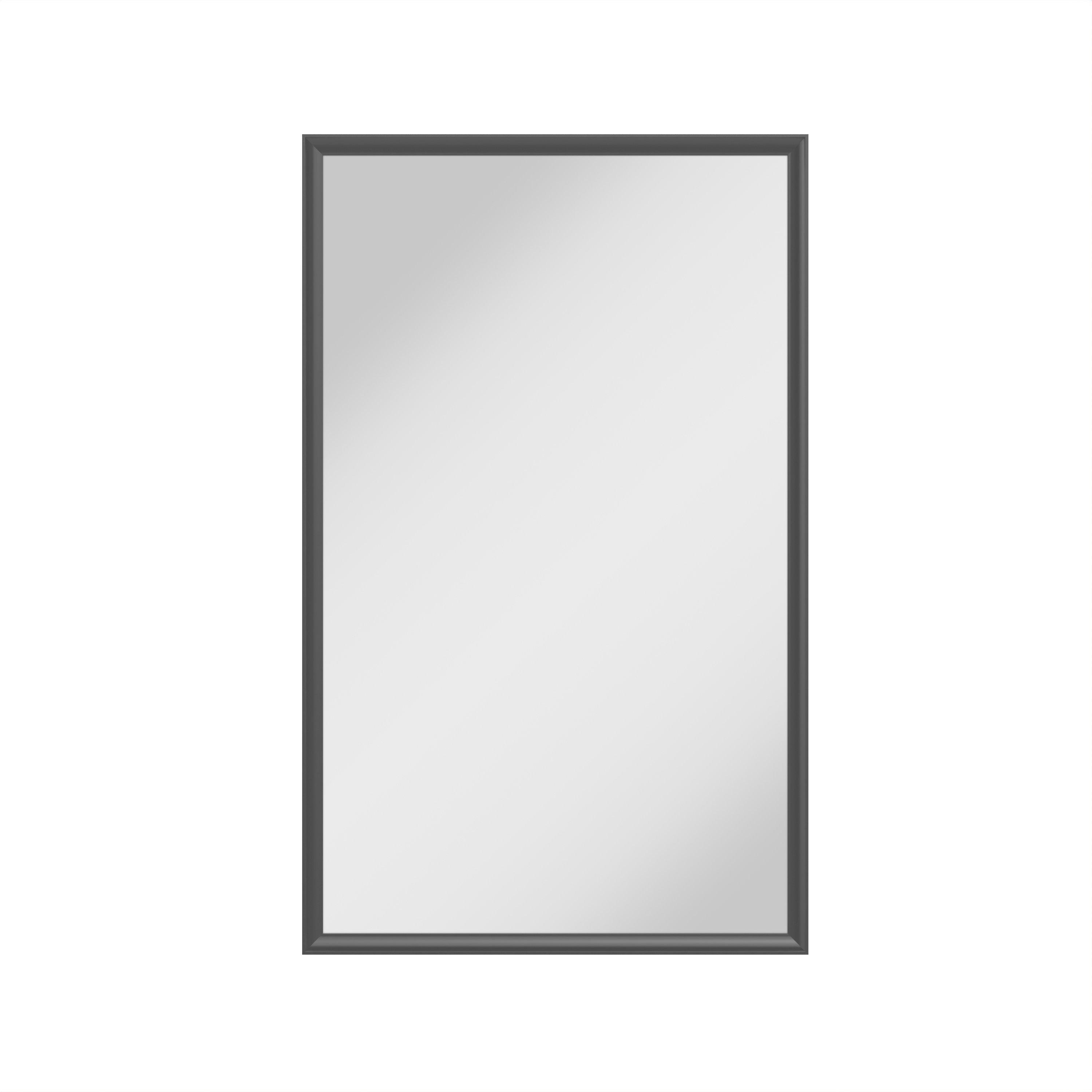 Tate 21 in. Matte Black Mirror Medicine Cabinet