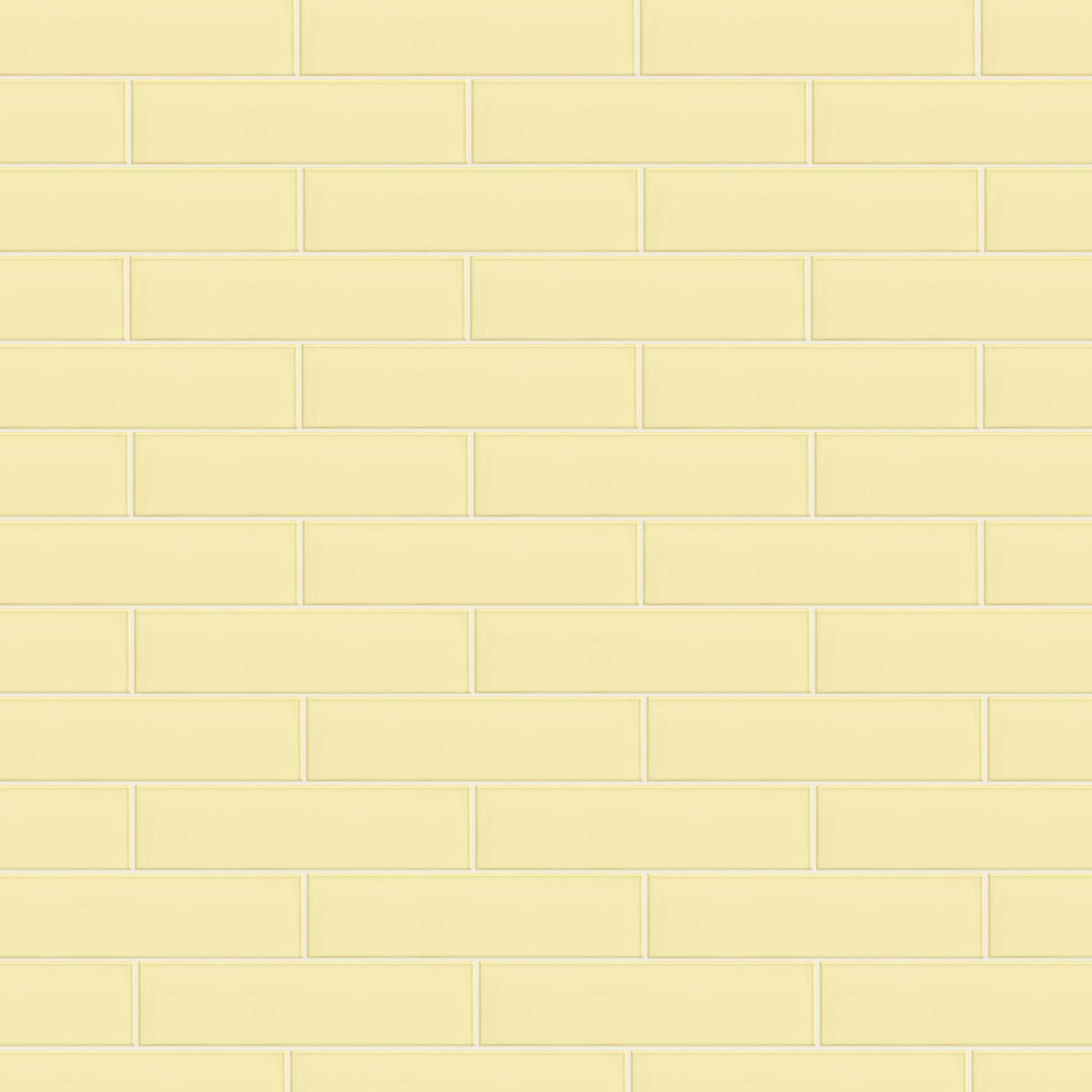 Pure Buttercup Glass Tile
