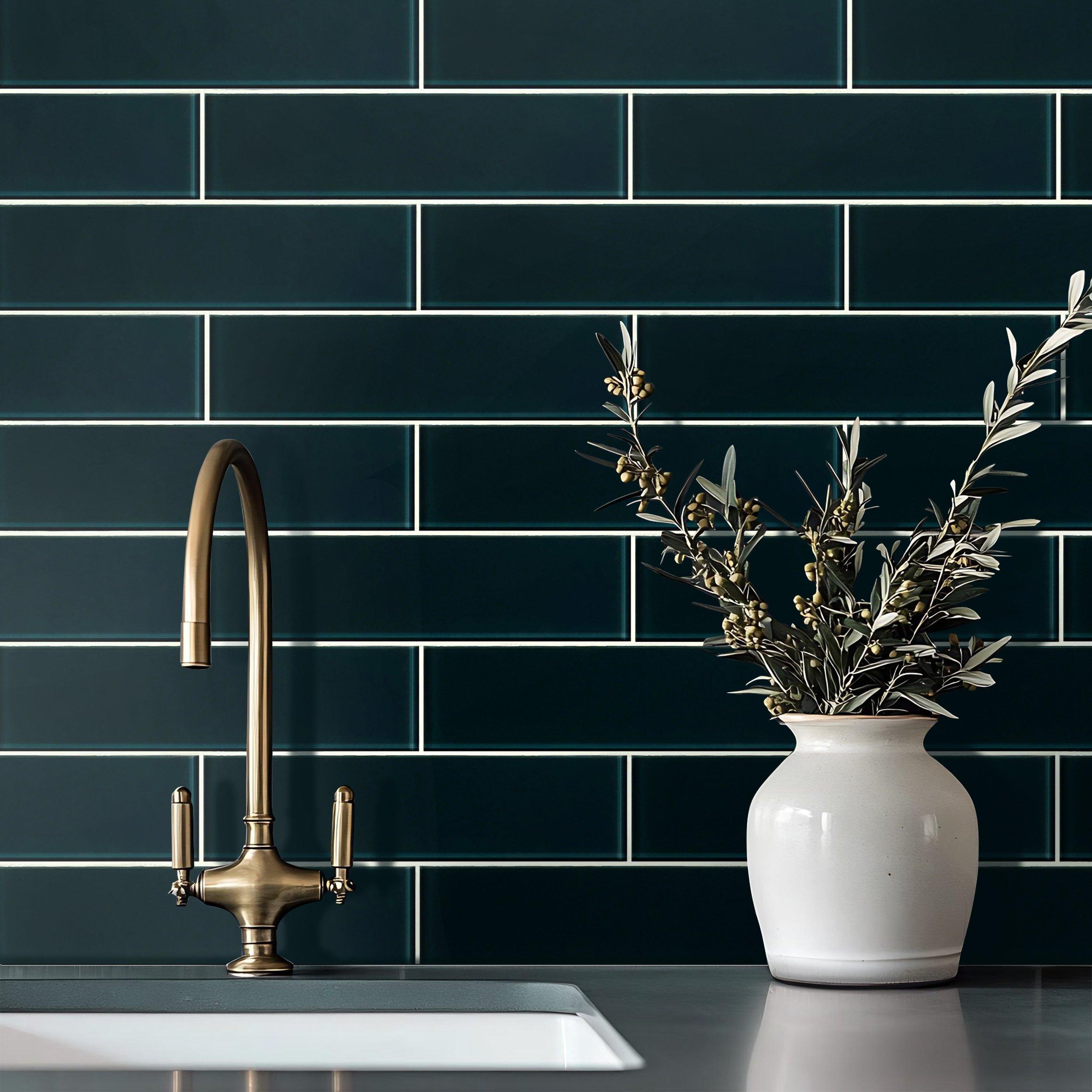 Pure Sapphire Glass Tile