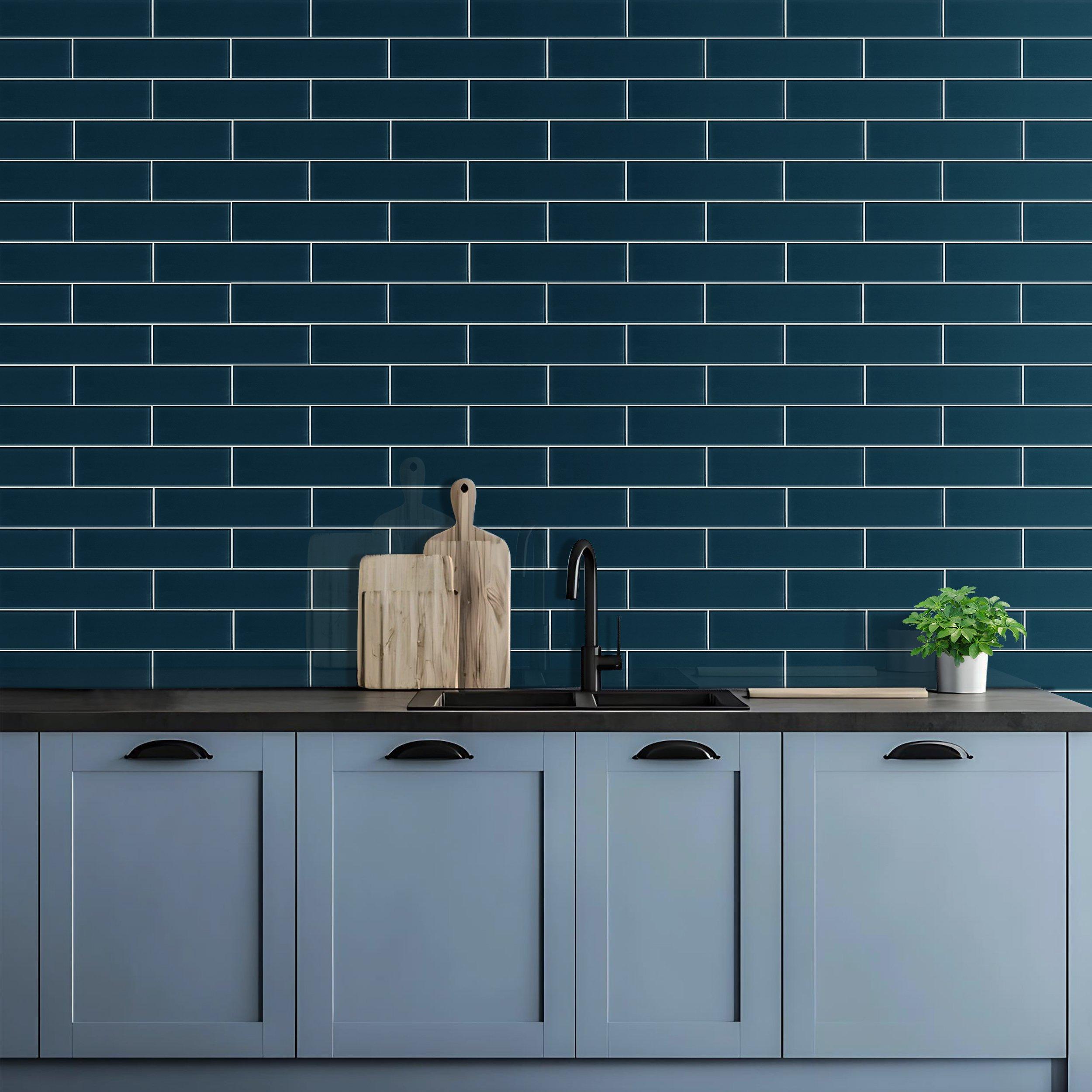 Pure Cobalt Glass Tile