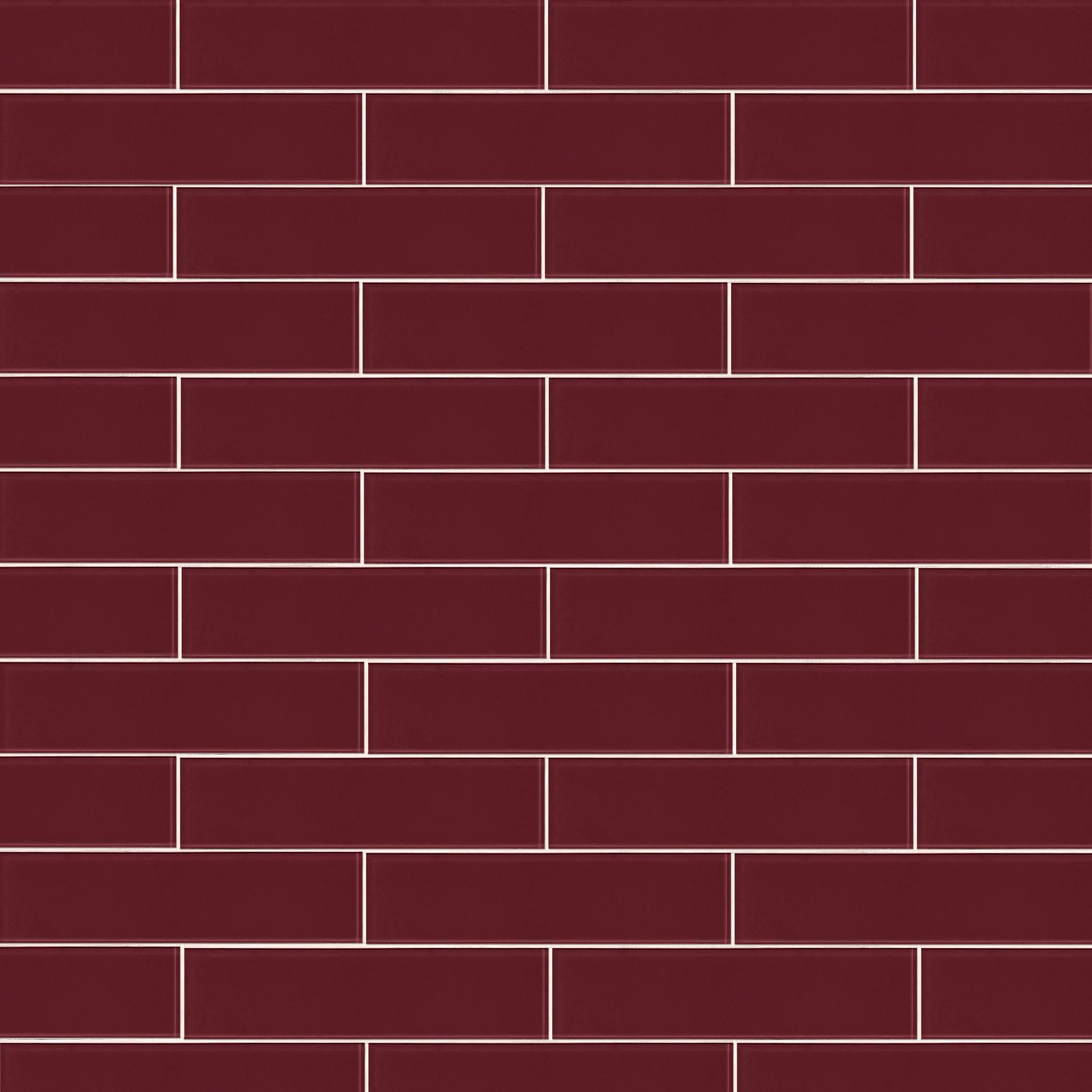 Pure Glass Raspberry Tile