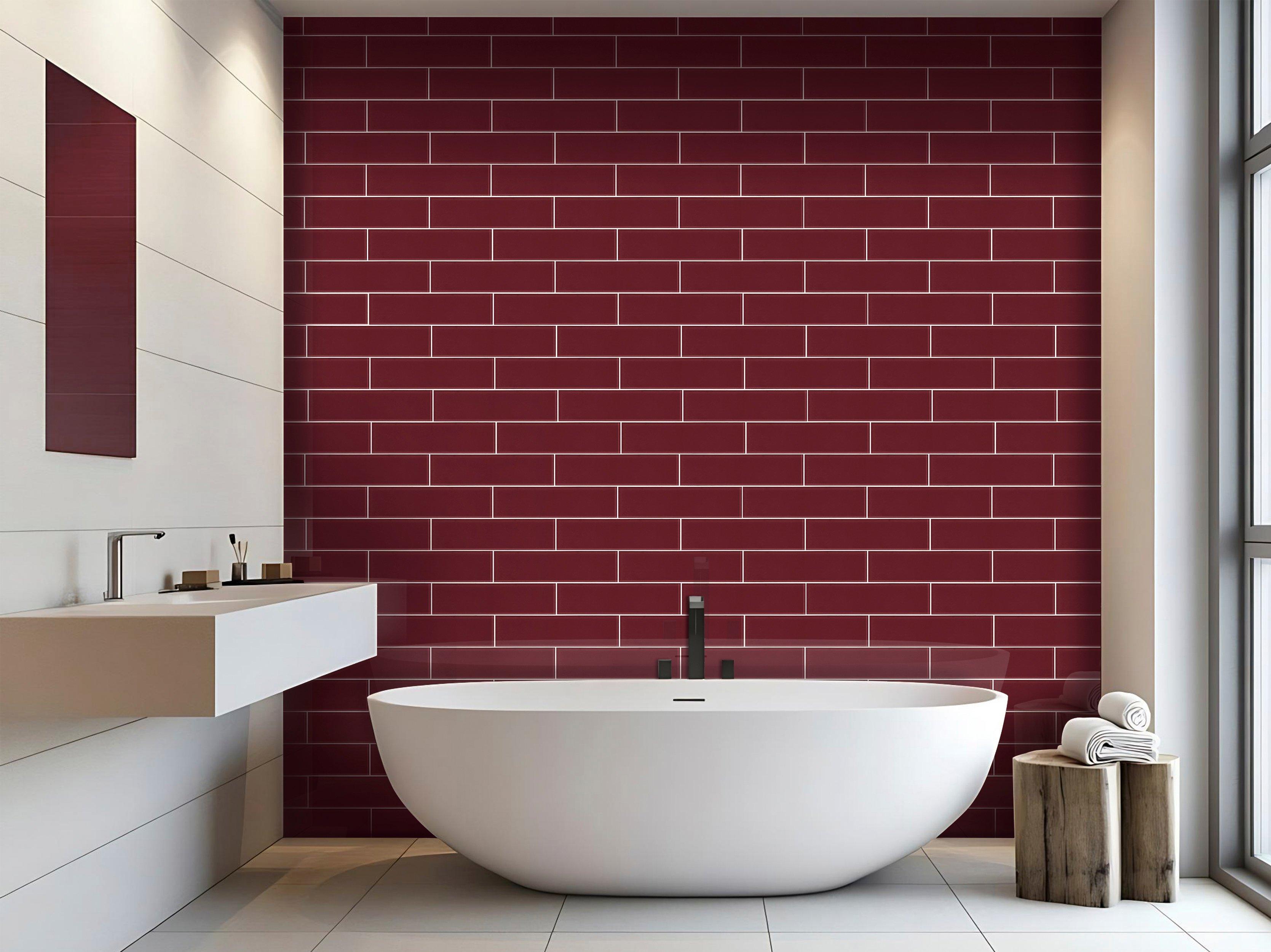 Pure Glass Raspberry Tile