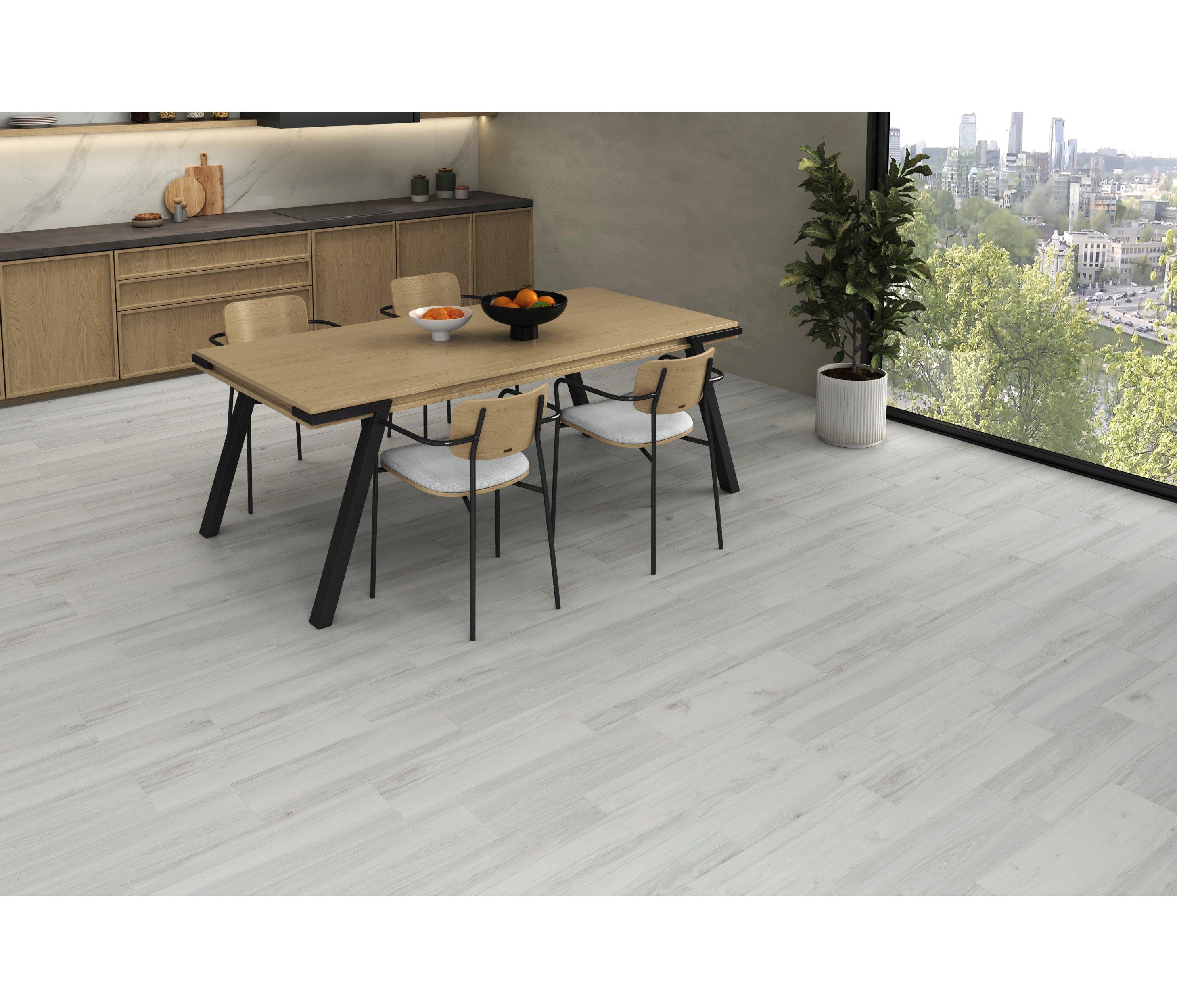 Woodville Blanco Matte Ceramic Tile