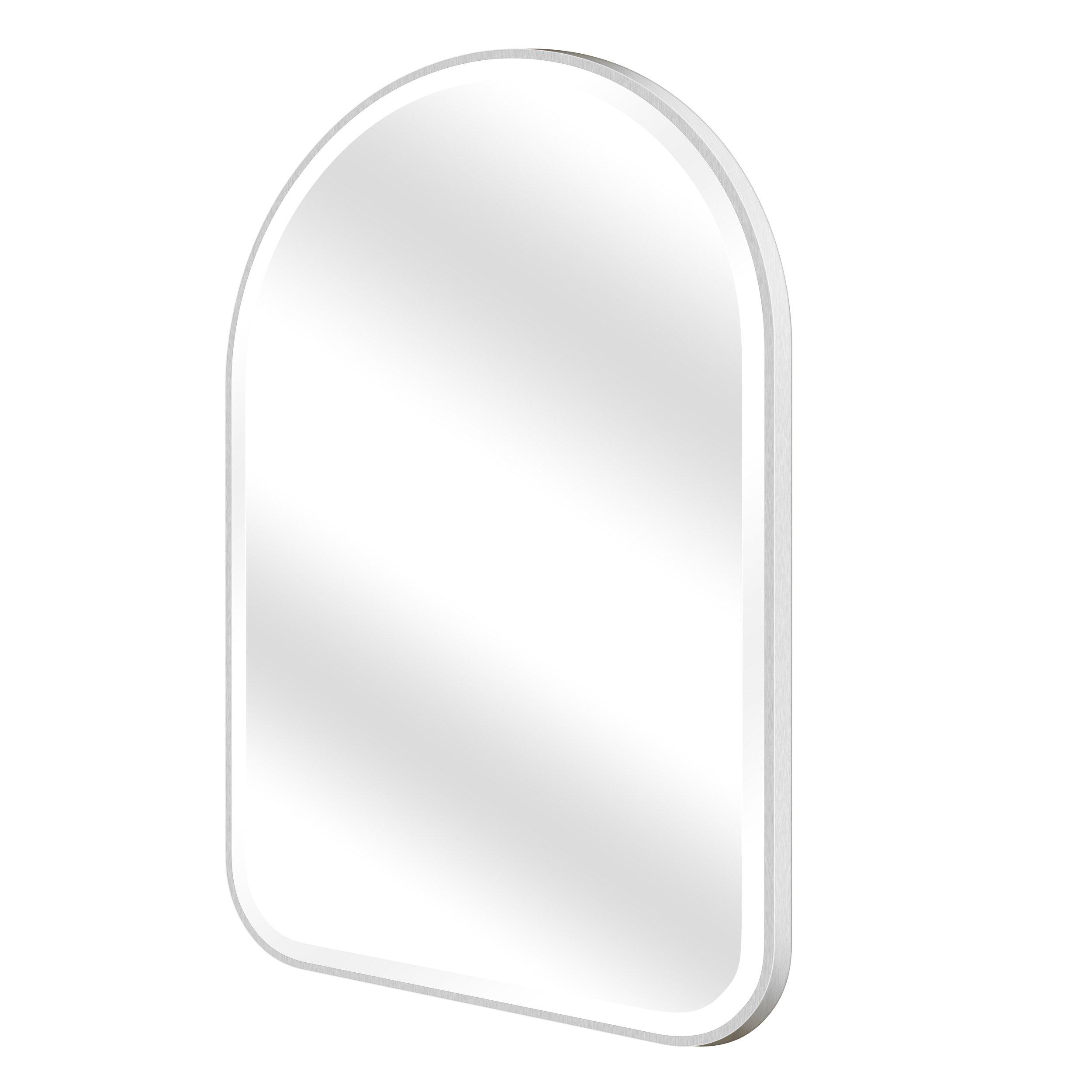Ezra 24 in. Brushed Nickel Mirror