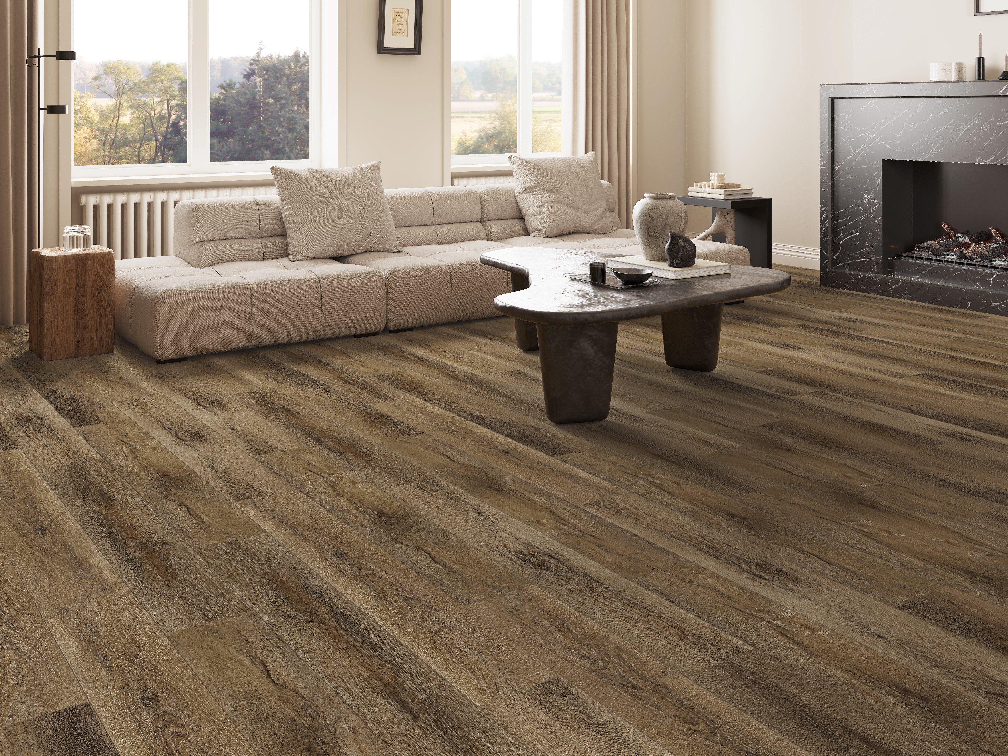 Dolce Oak Waterproof Rigid Core Luxury Vinyl Plank - Cork Pad