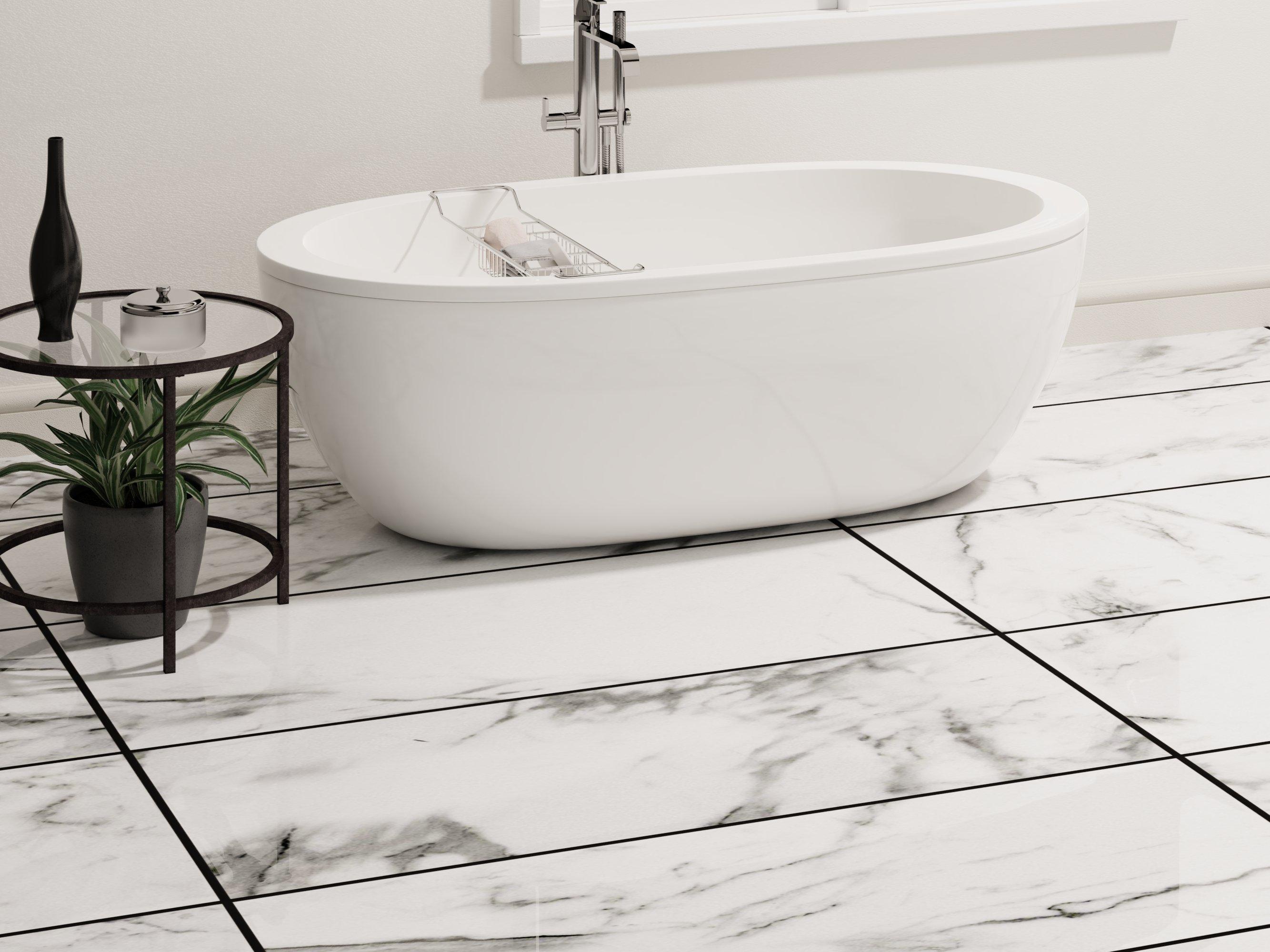 Brindisi Bianco III Polished Porcelain Tile