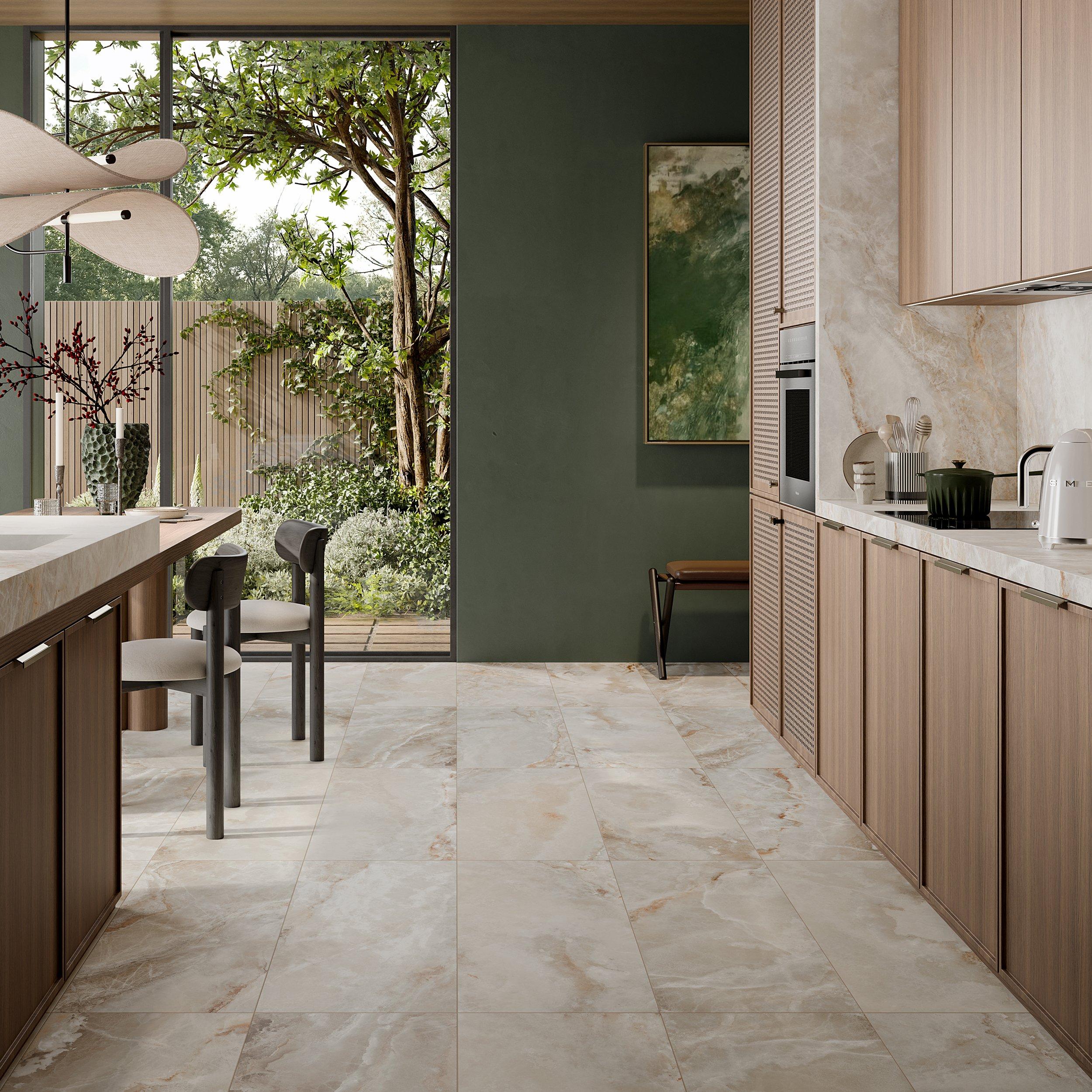 Oceana Crema Matte Porcelain Tile