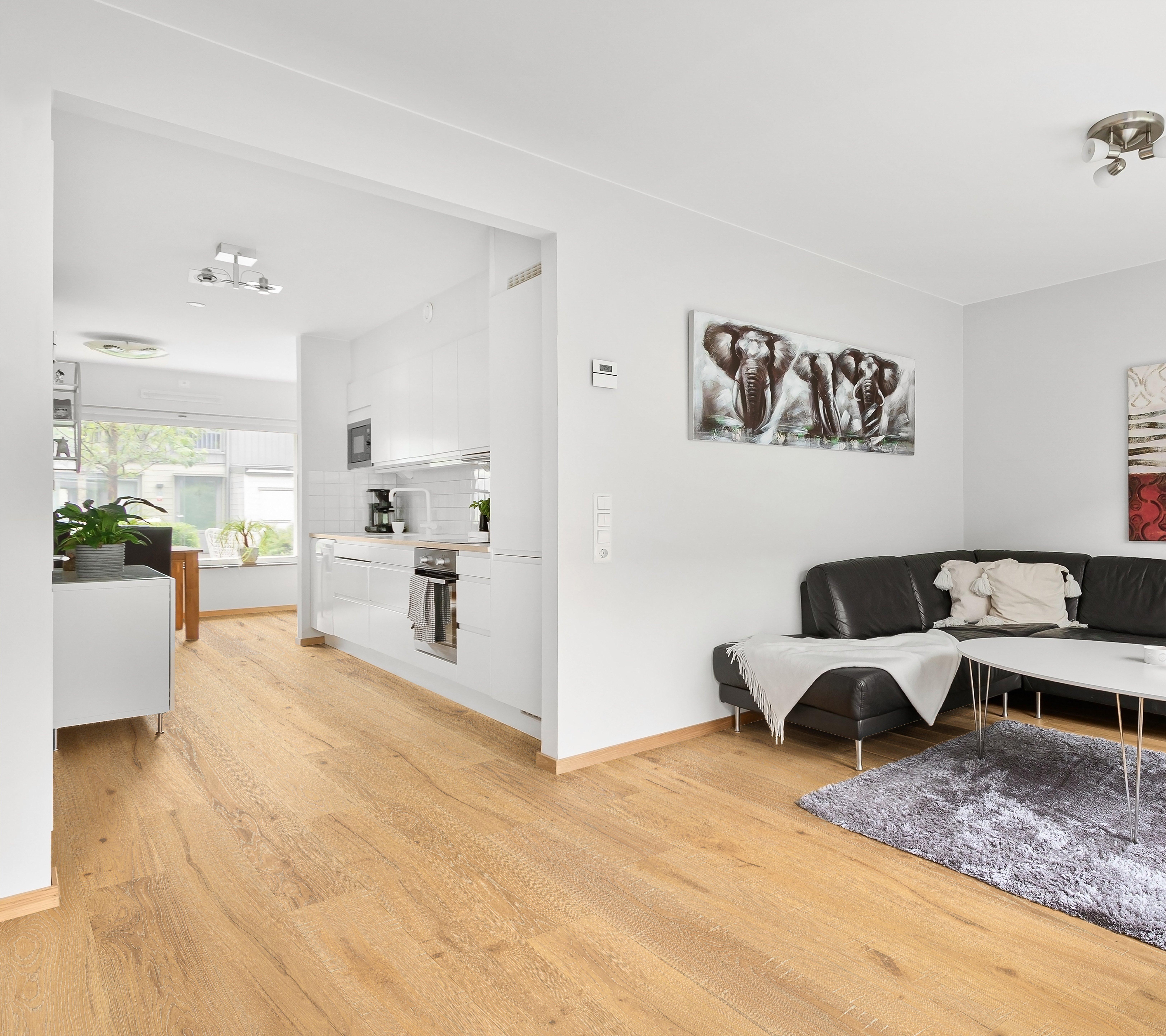 European White Oak Rustic II Wire Brushed Engineered Hardwood