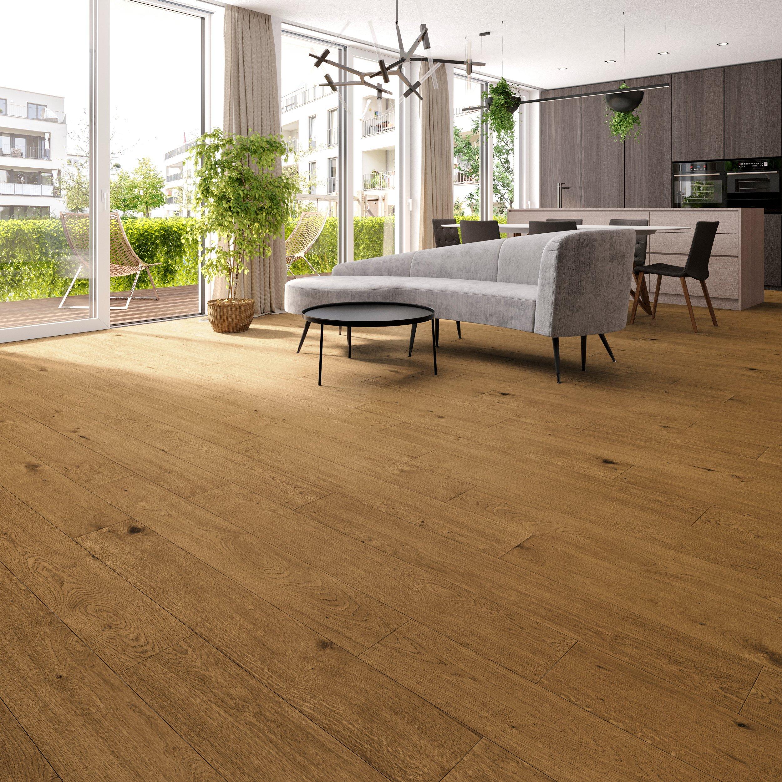 Inwood Hill White Oak Wire Brushed Waterproof Engineered Hardwood