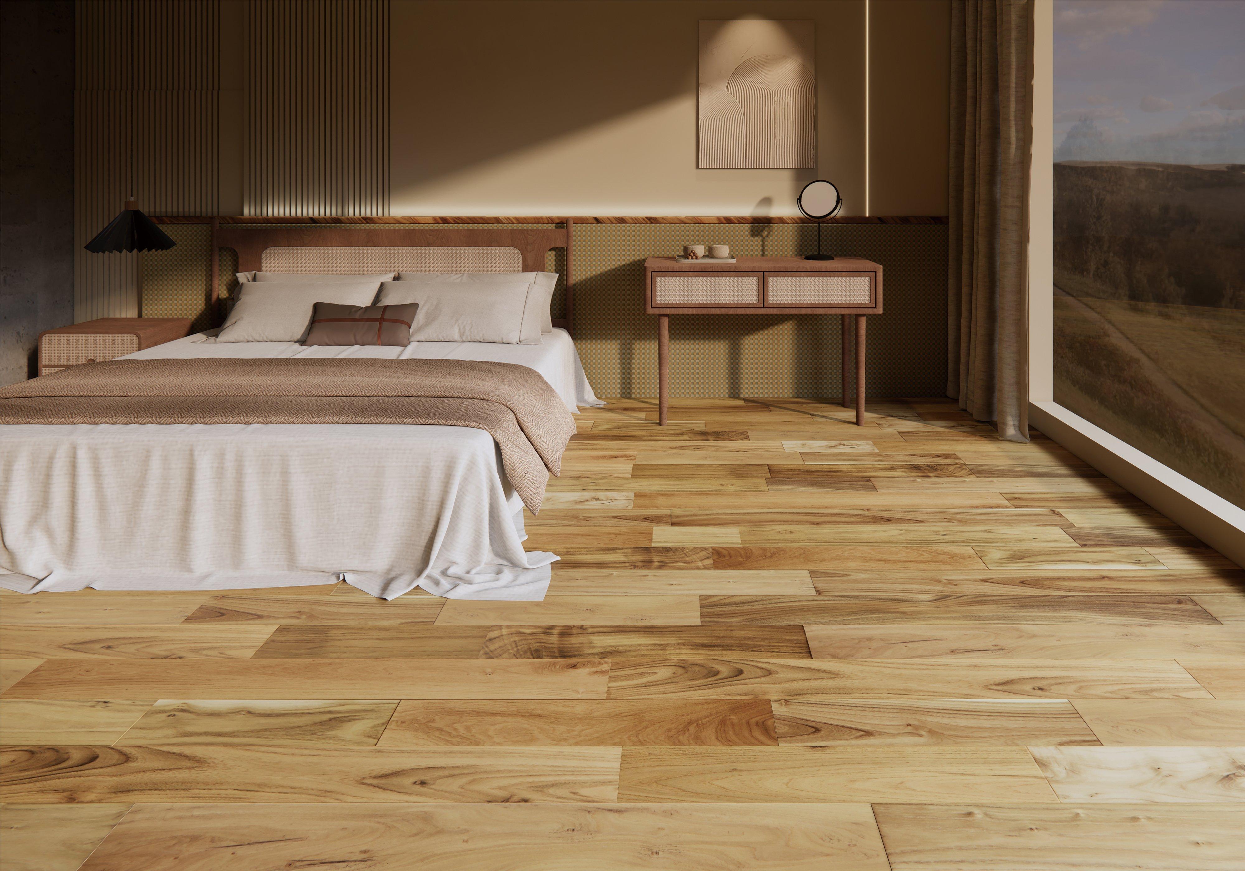Rania II Locust Distressed Solid Hardwood