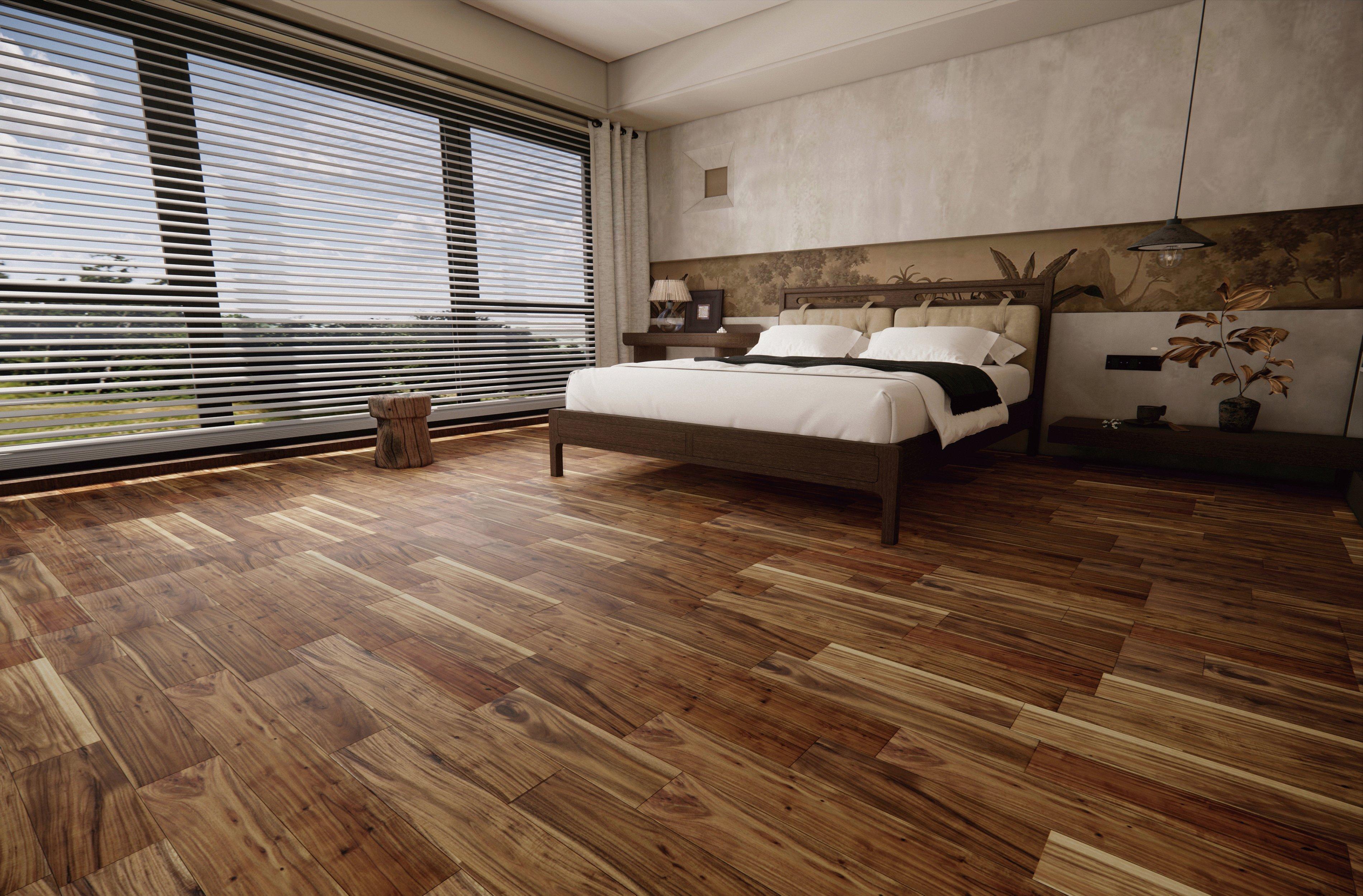 Beaumont Short Leaf Acacia Hand Scraped Solid Hardwood