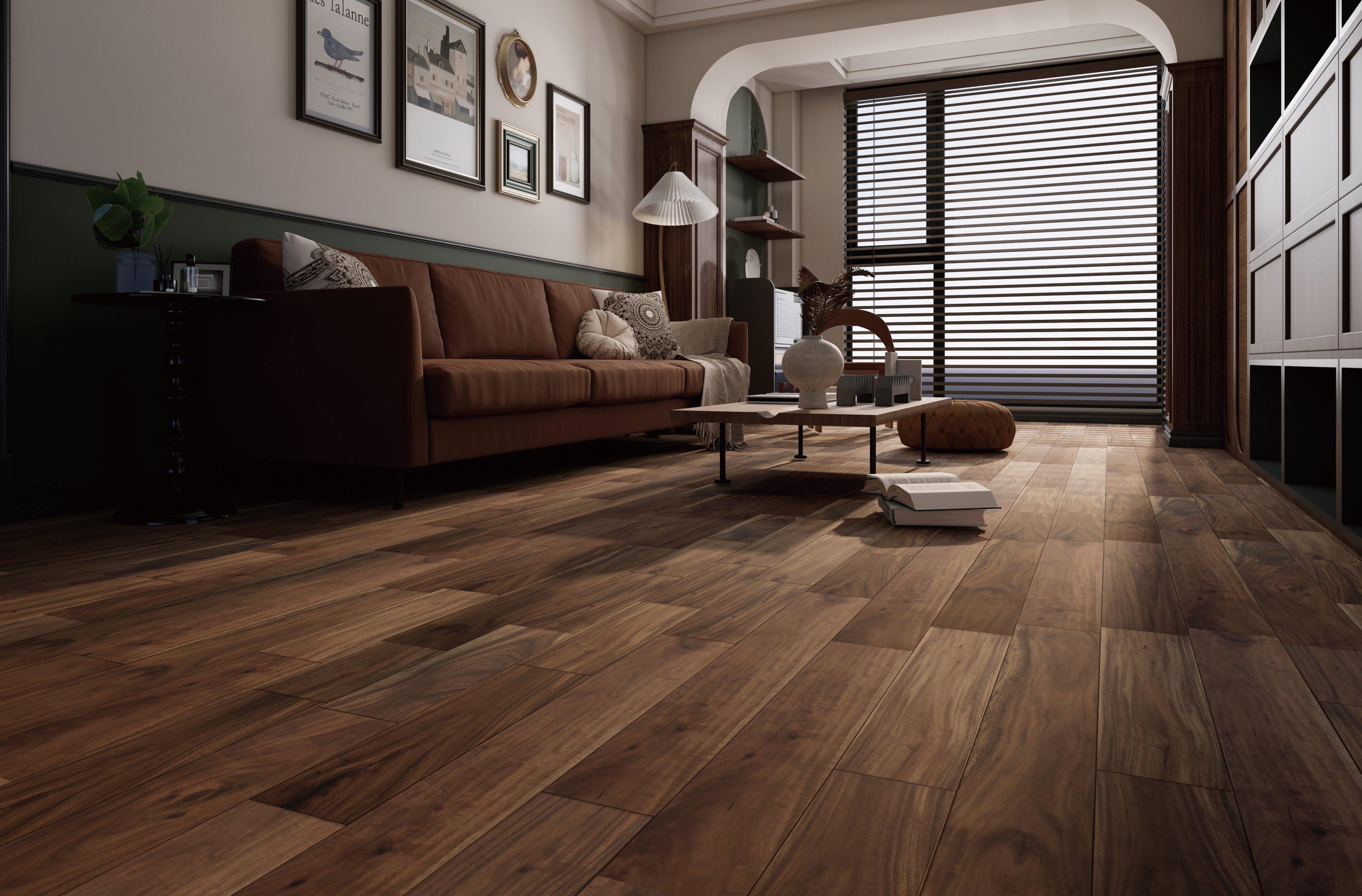 Emmett Short Leaf Acacia Smooth Solid Hardwood