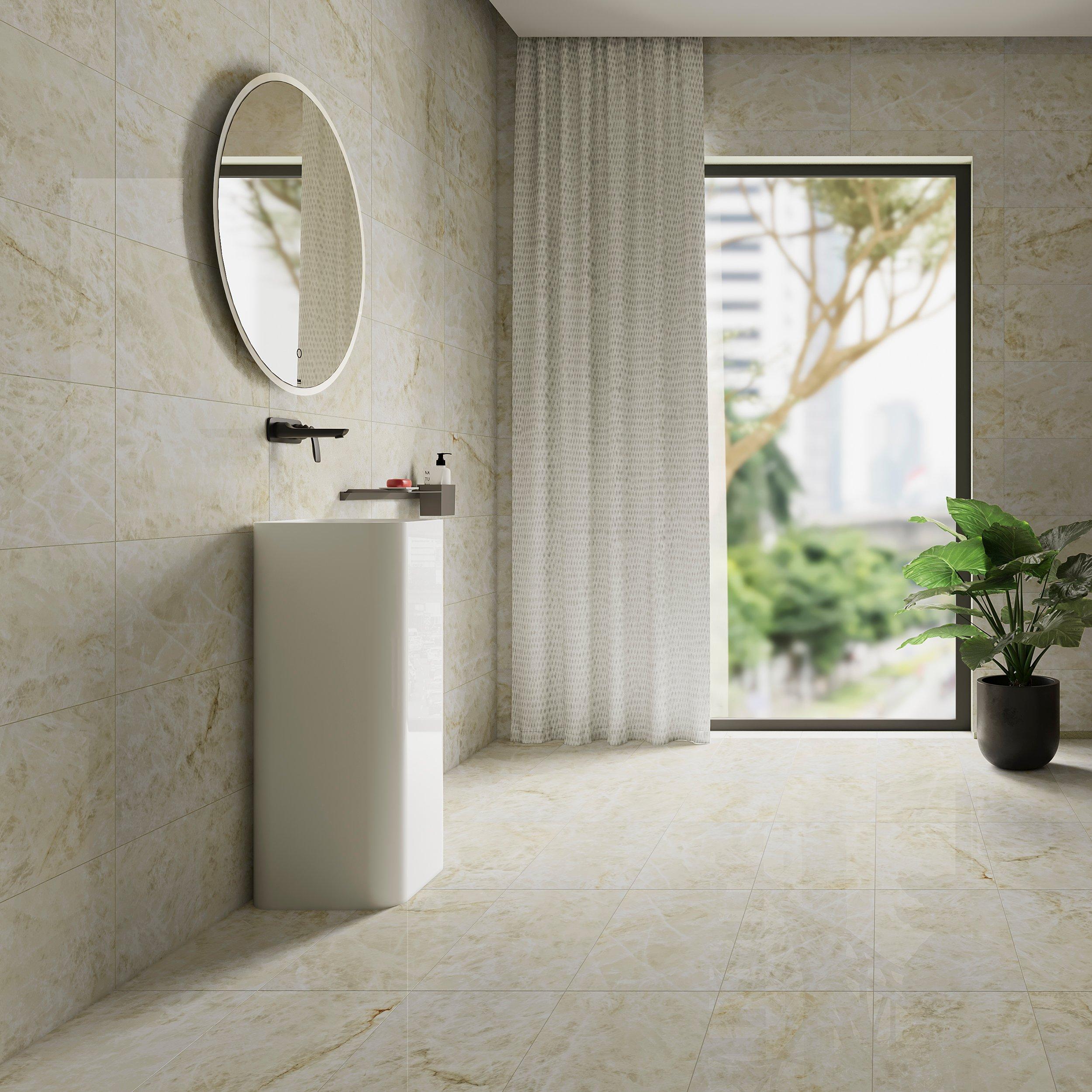 Perla Venata Quartzite Polished Porcelain Tile