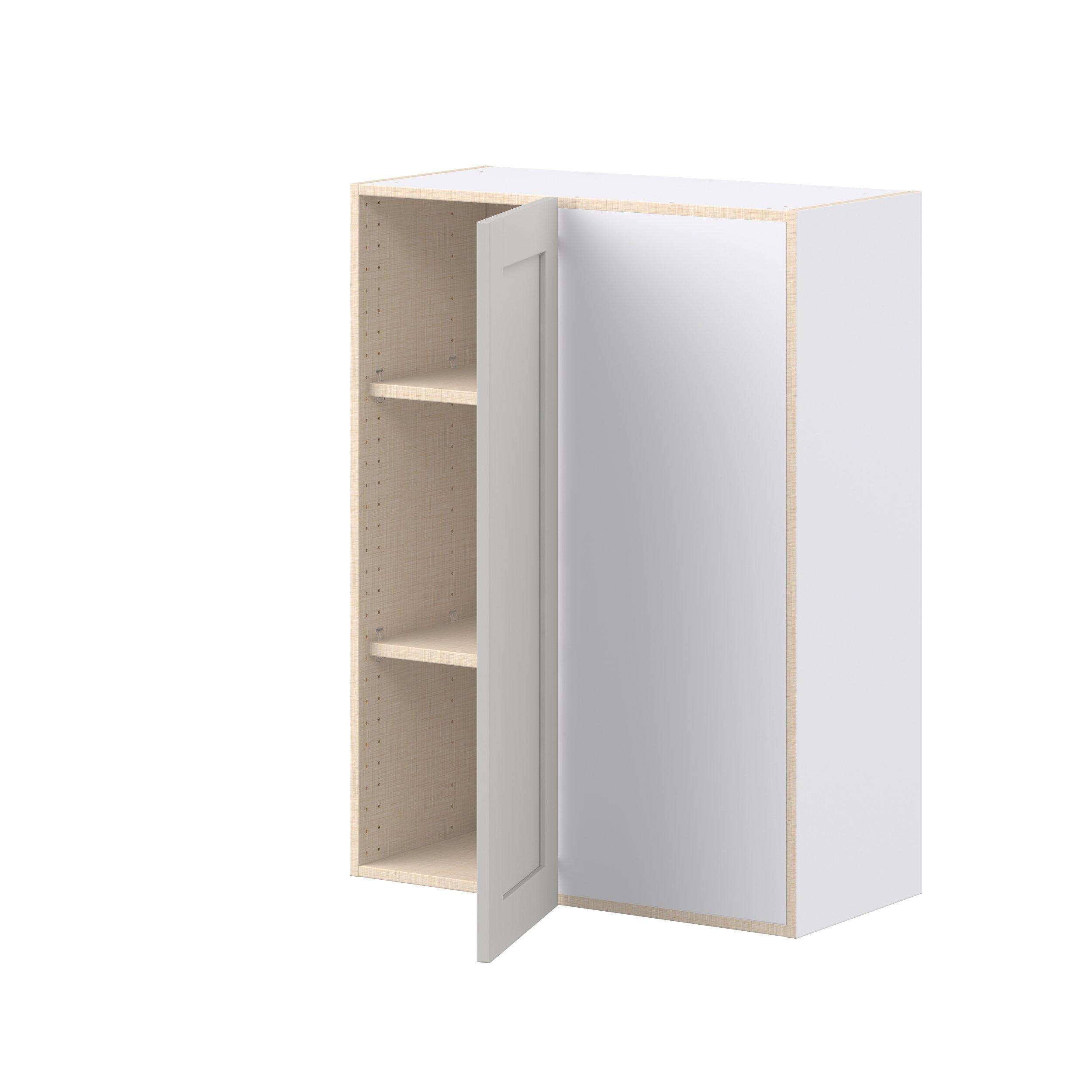 Summerhill 30 in. Light Gray Blind Corner Wall Cabinet
