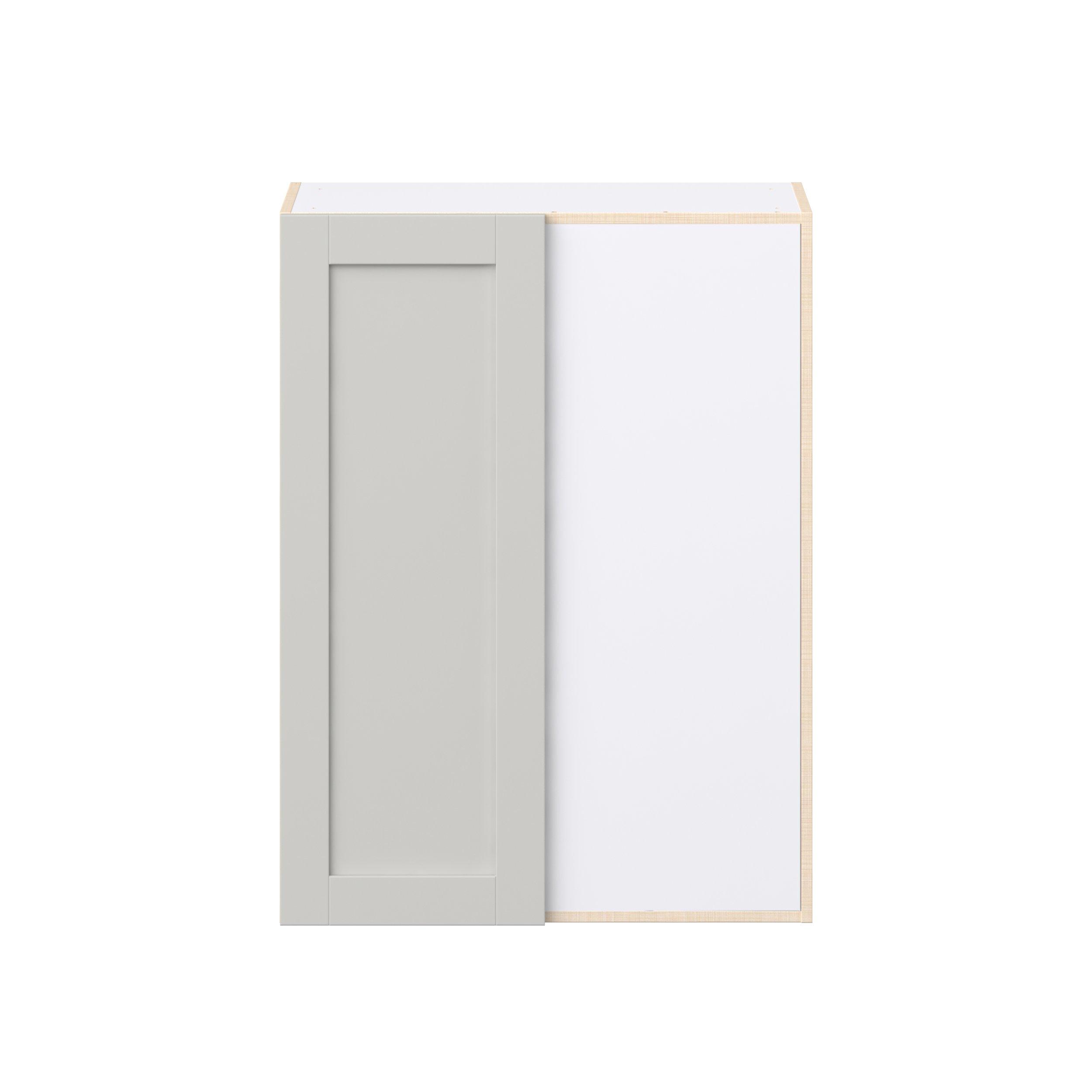 Summerhill 30 in. Light Gray Blind Corner Wall Cabinet
