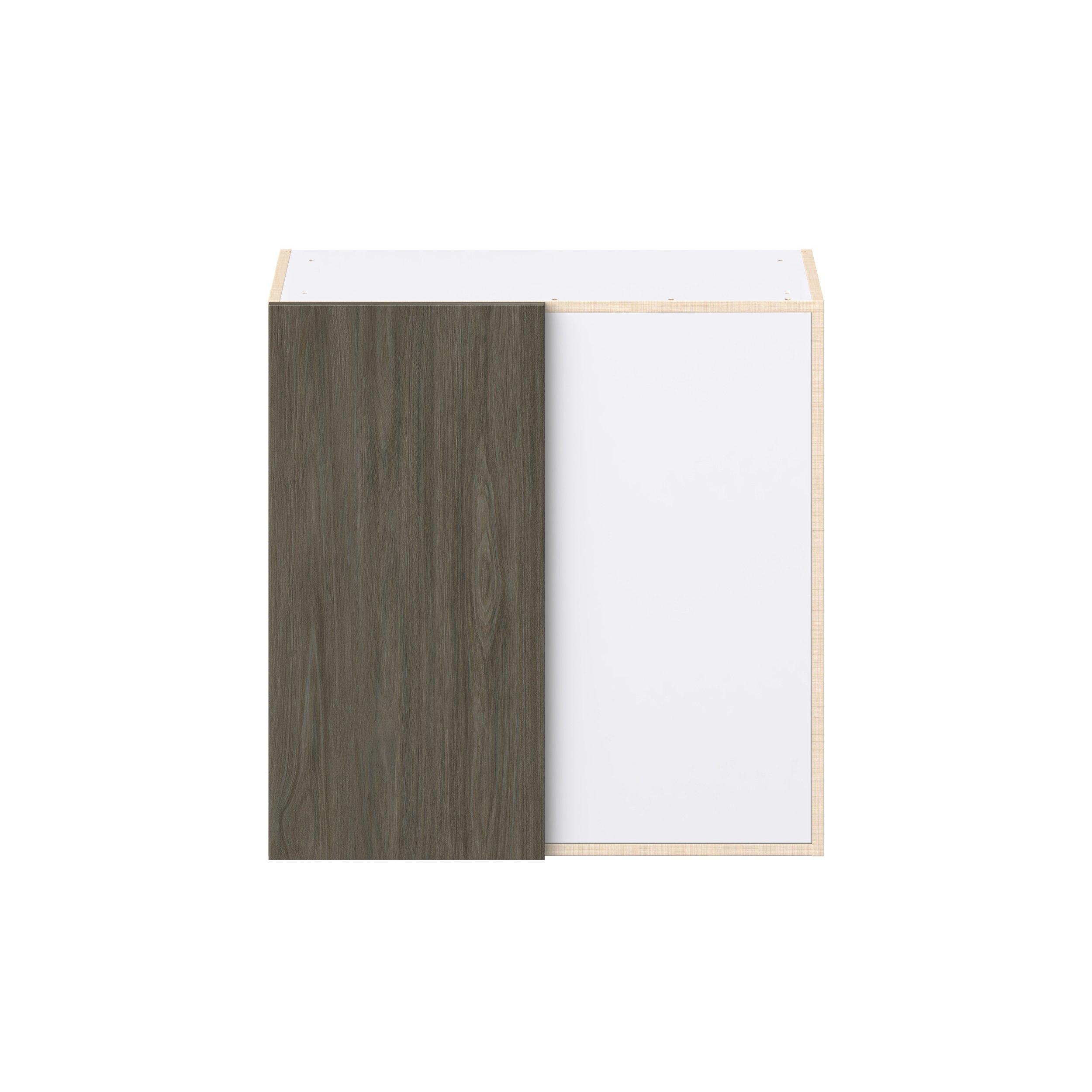 Glenwood 30 in. Burnt Walnut Right Blind Corner Wall Cabinet