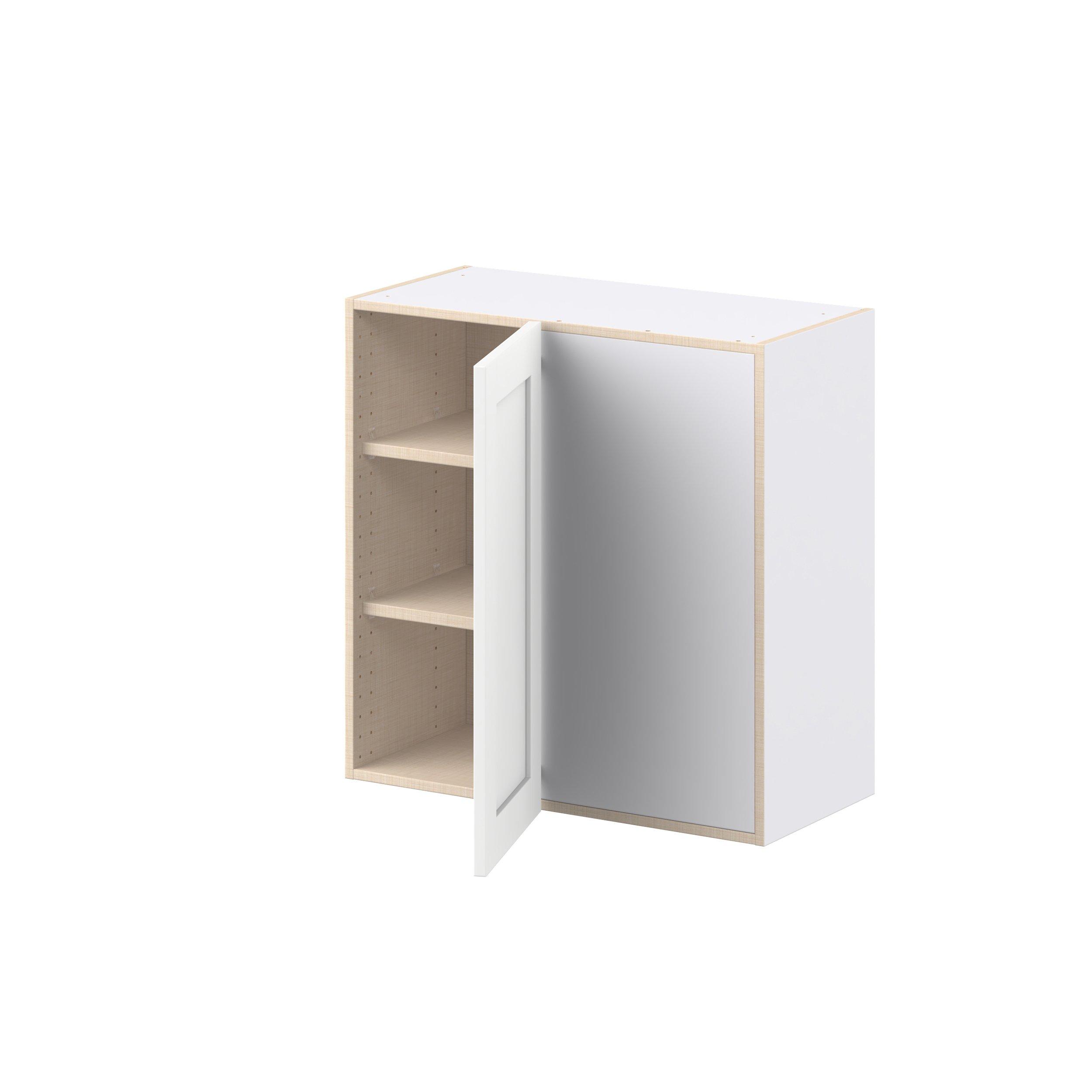 Summerhill 30 in. Bright White Right Blind Corner Wall Cabinet