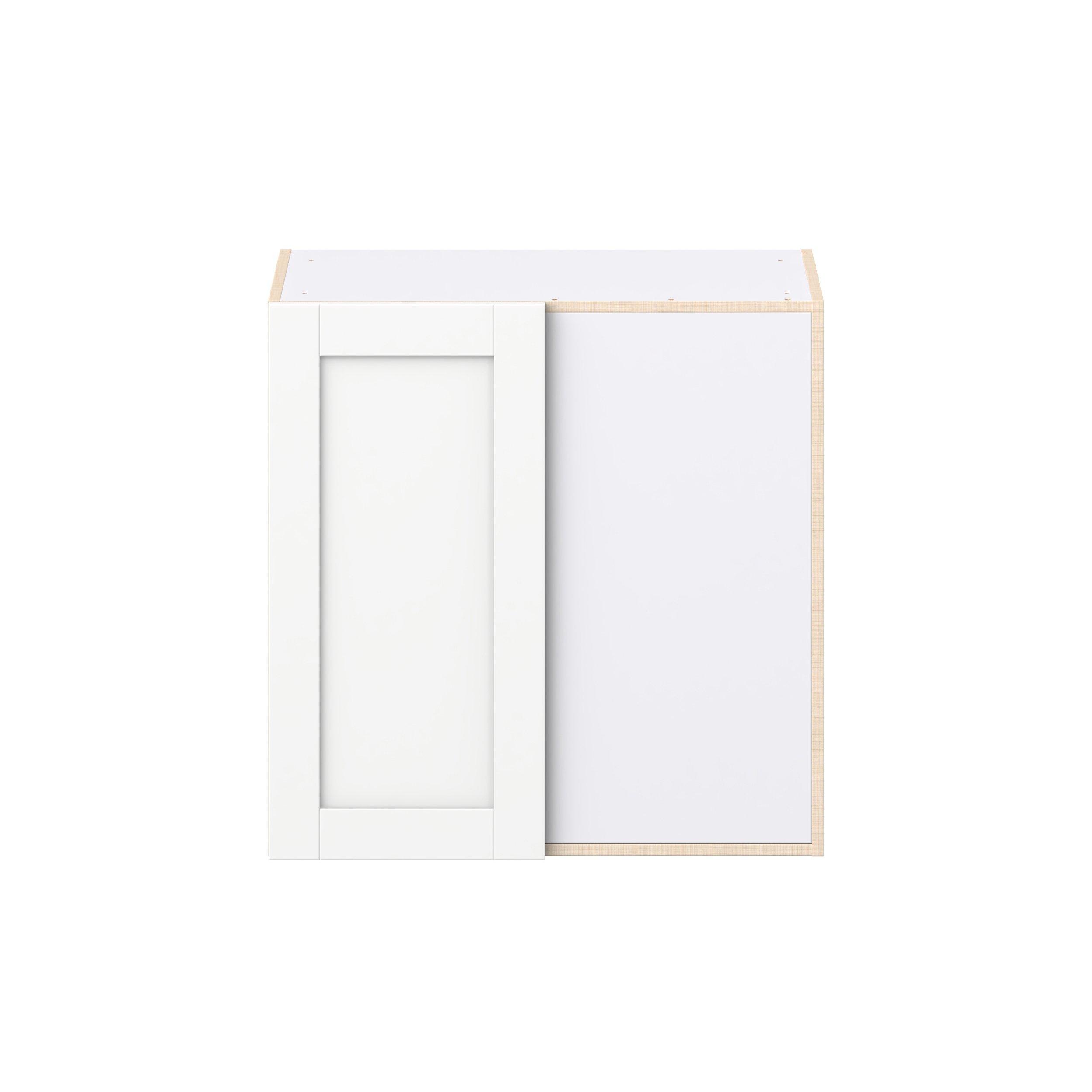 Summerhill 30 in. Bright White Right Blind Corner Wall Cabinet