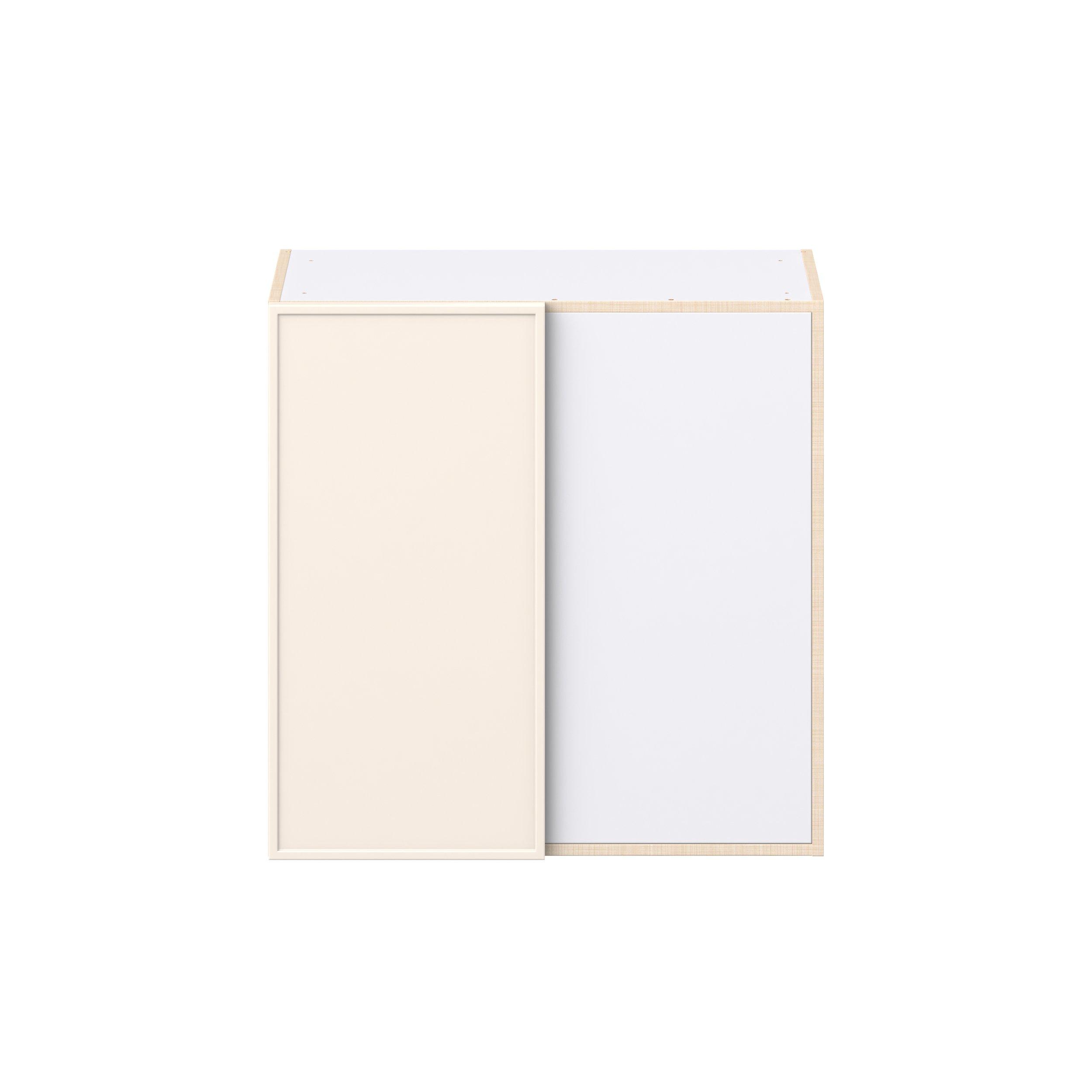 Linden 30 in. Painted Washed Linen Right Blind Corner Wall Cabinet