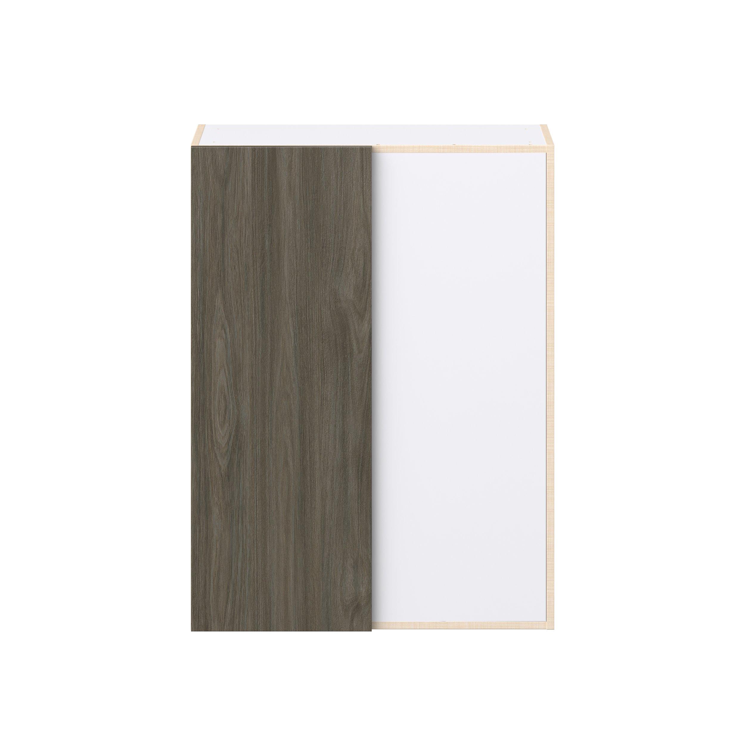 Glenwood 30 in. Burnt Walnut Blind Corner Wall Cabinet