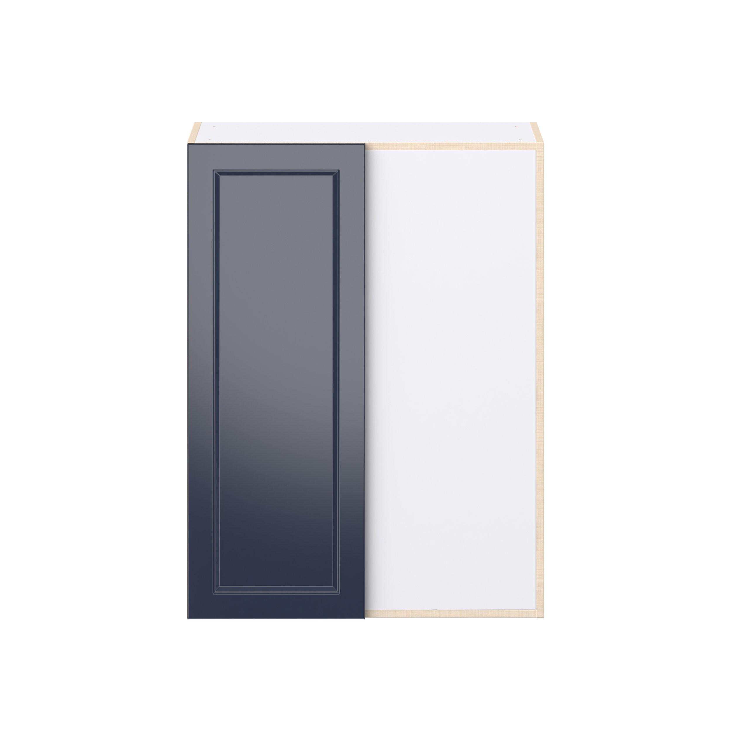 Peachtree 30 in. Painted Midnight Blue Right Open Blind Corner Wall Cabinet