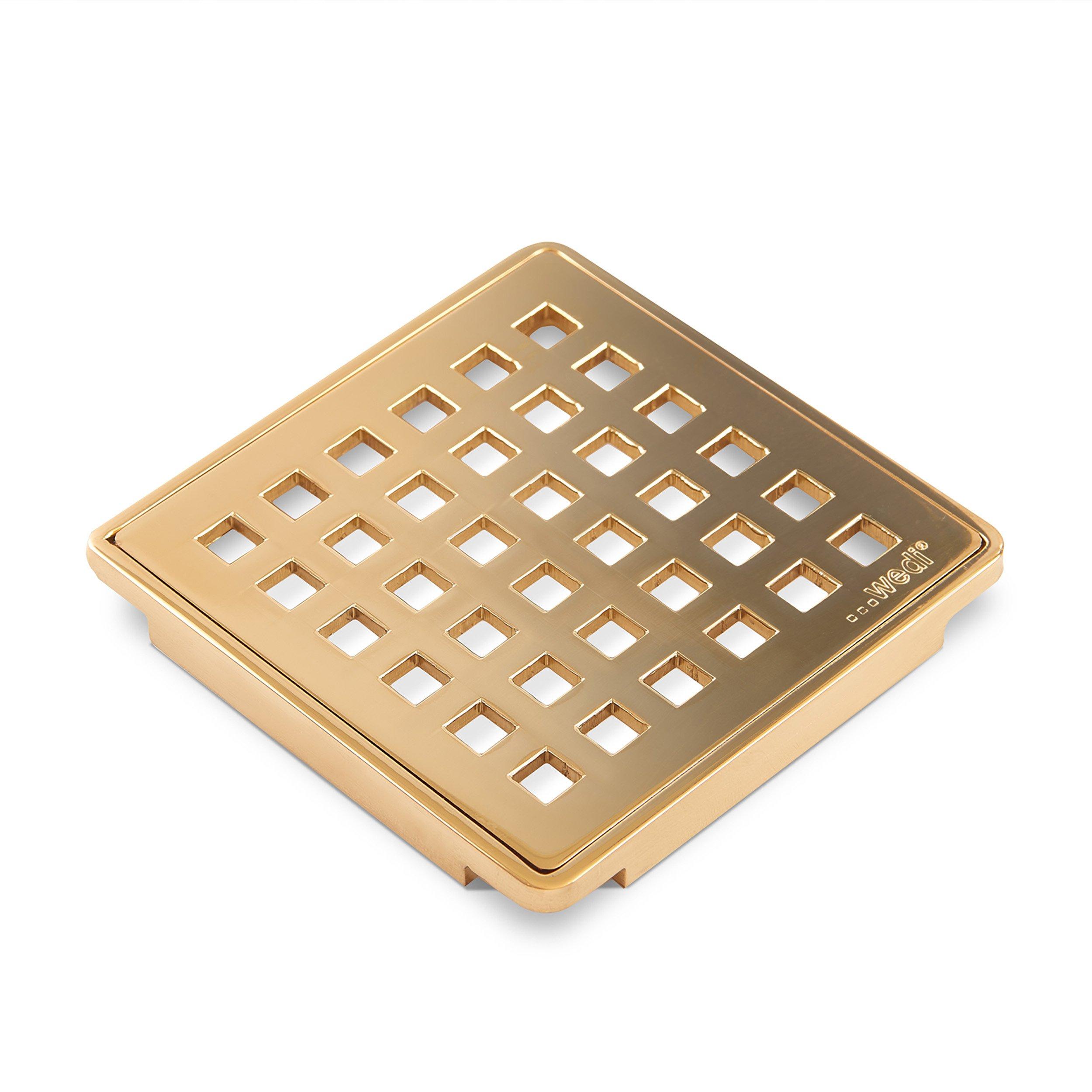 wedi Fundo Gold Drain Grate