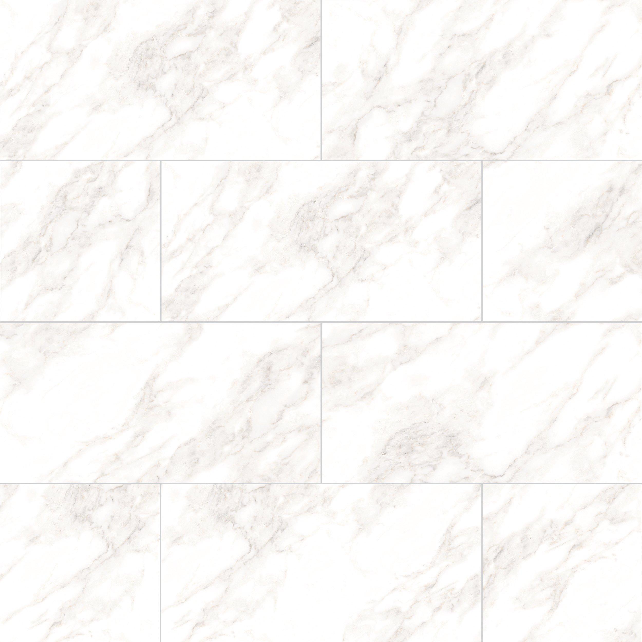 Leyland White Polished Porcelain Tile