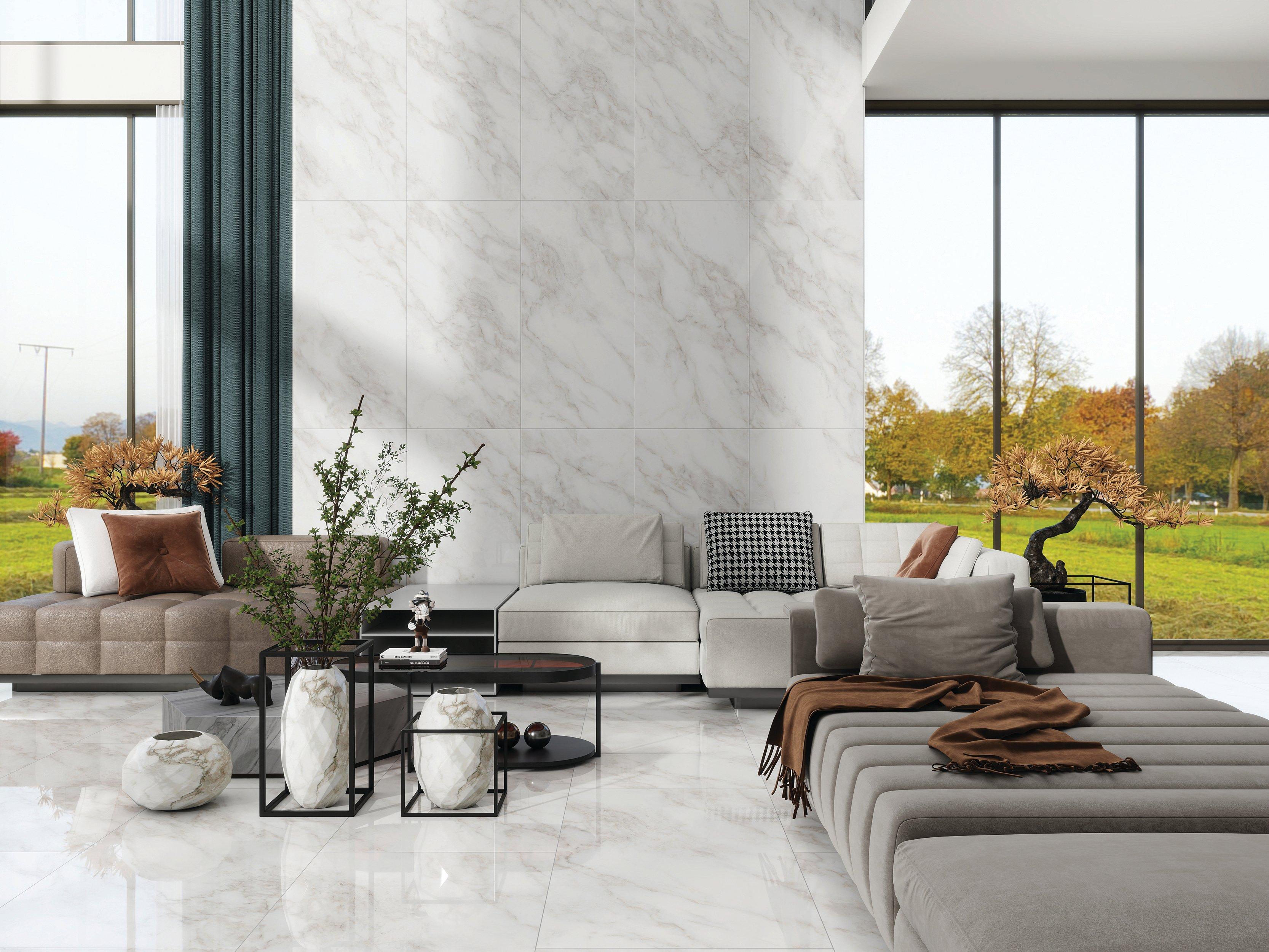 Leyland White Porcelain Polished Tile