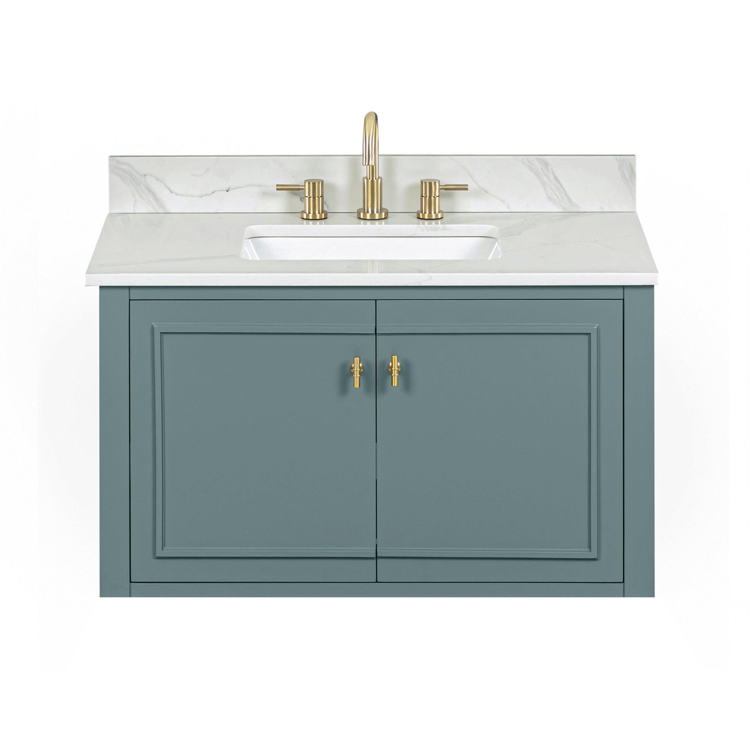 Arietta 37 in. Ocean Vanity with Quartz Top