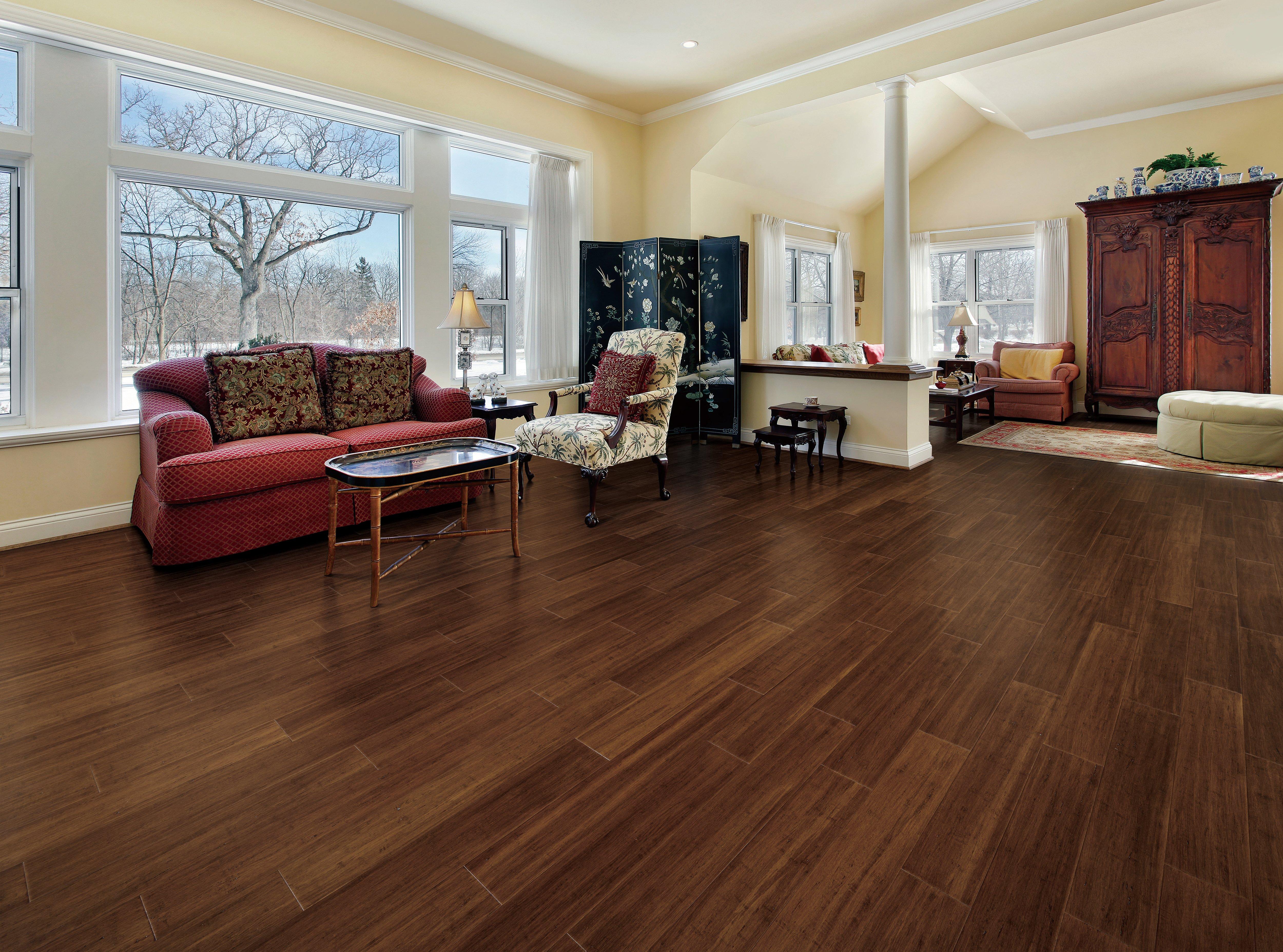 Malta Wire Brushed Engineered Stranded Bamboo