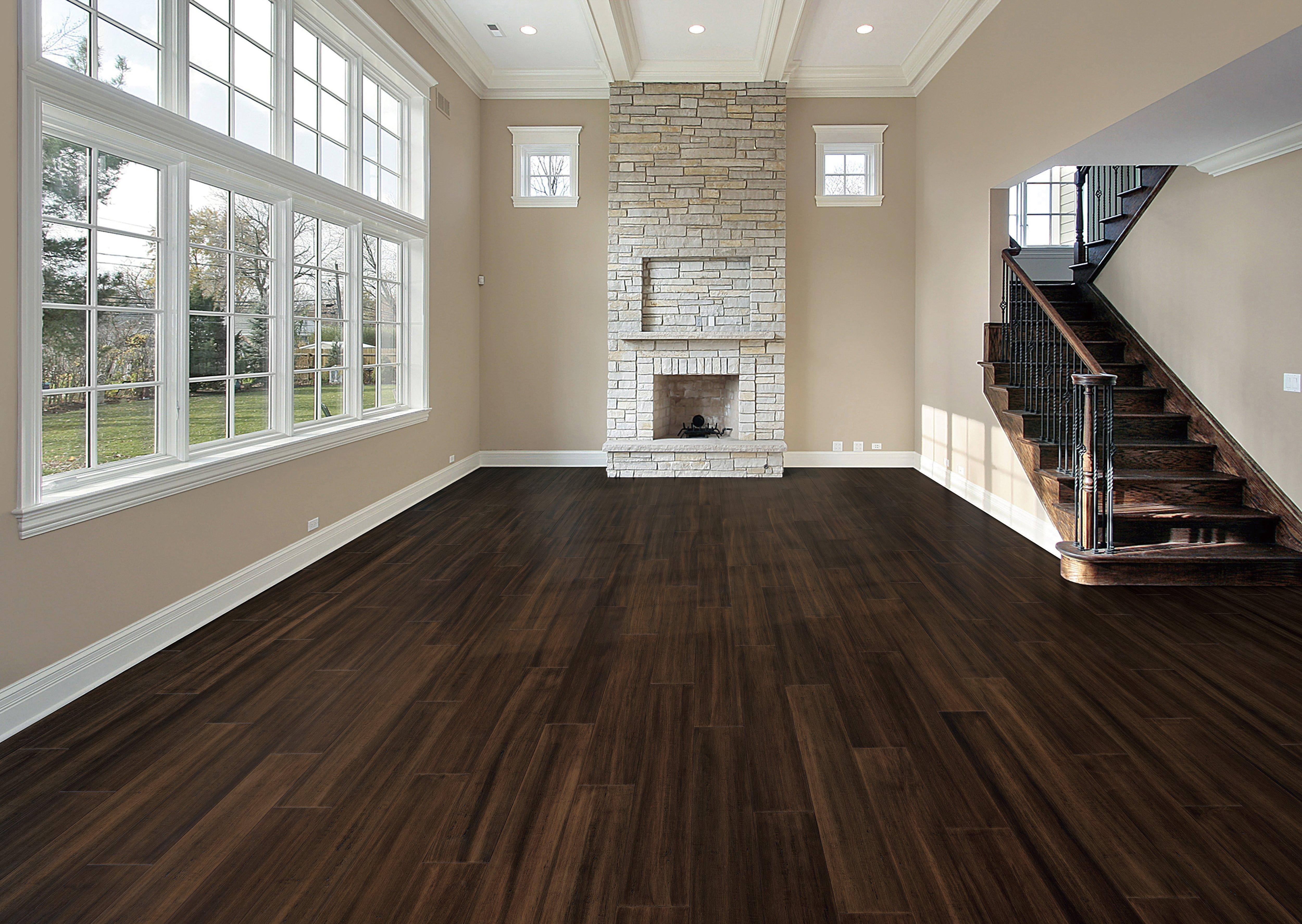 Cremoso Wire Brushed Engineered Stranded Bamboo