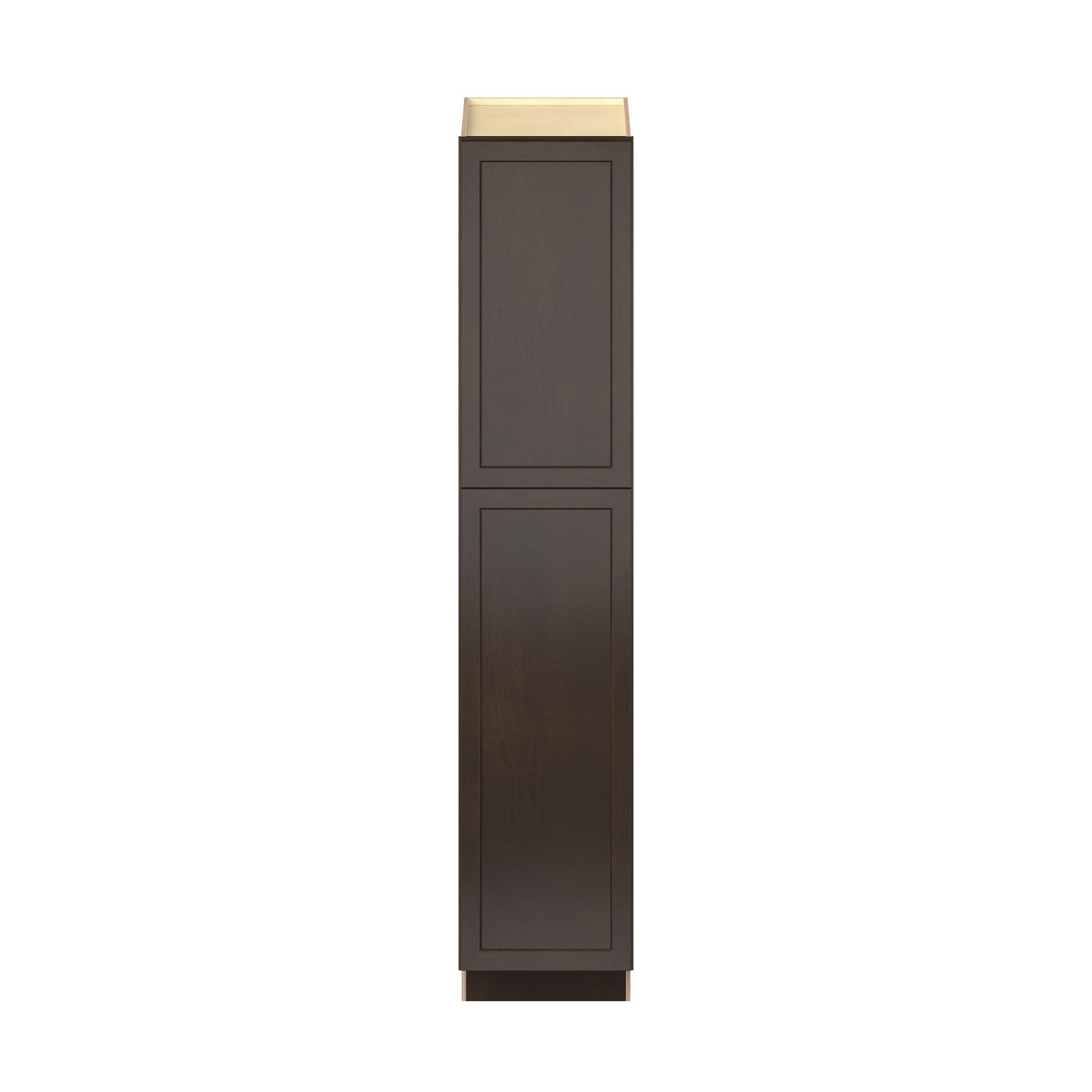 Baxley 18 in. Stained Cocoa Plywood Pantry Cabinet - Right Door Hinge
